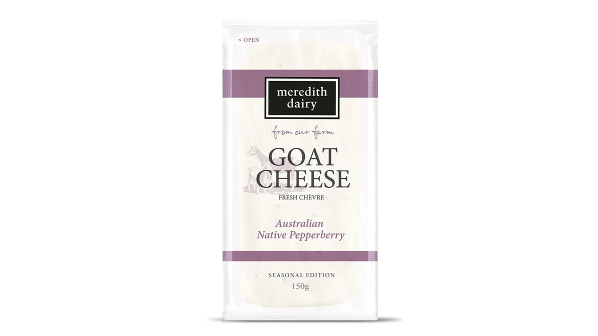 Meredith Dairy Goat Cheese Pepperberry 150g Press & Grocers Co.