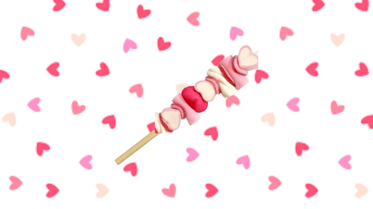 Hearts Chocolate Marshmallow Kebab 45g Press & Grocers Co.