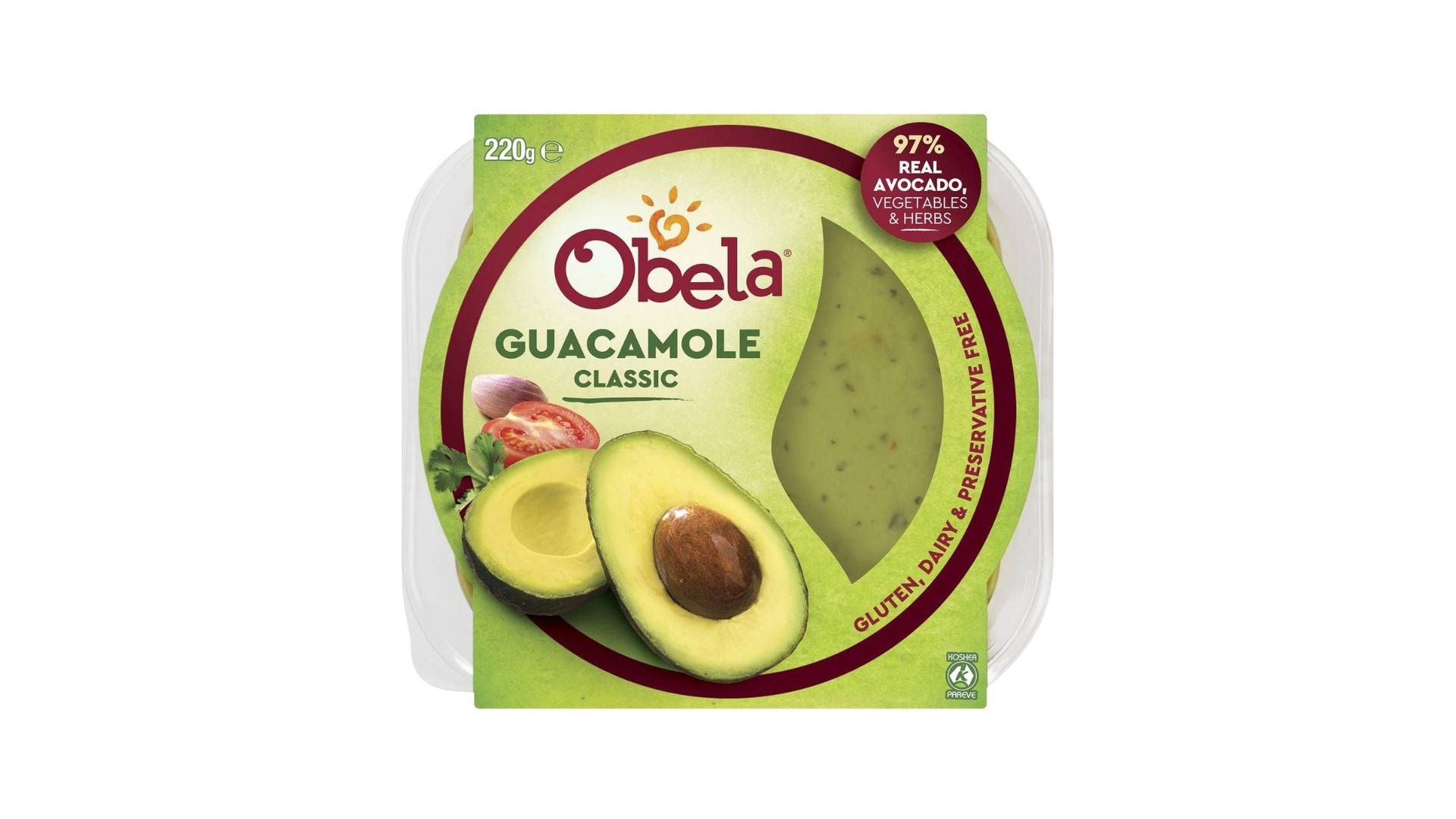 Obela Dip Classic Guacamole 220g