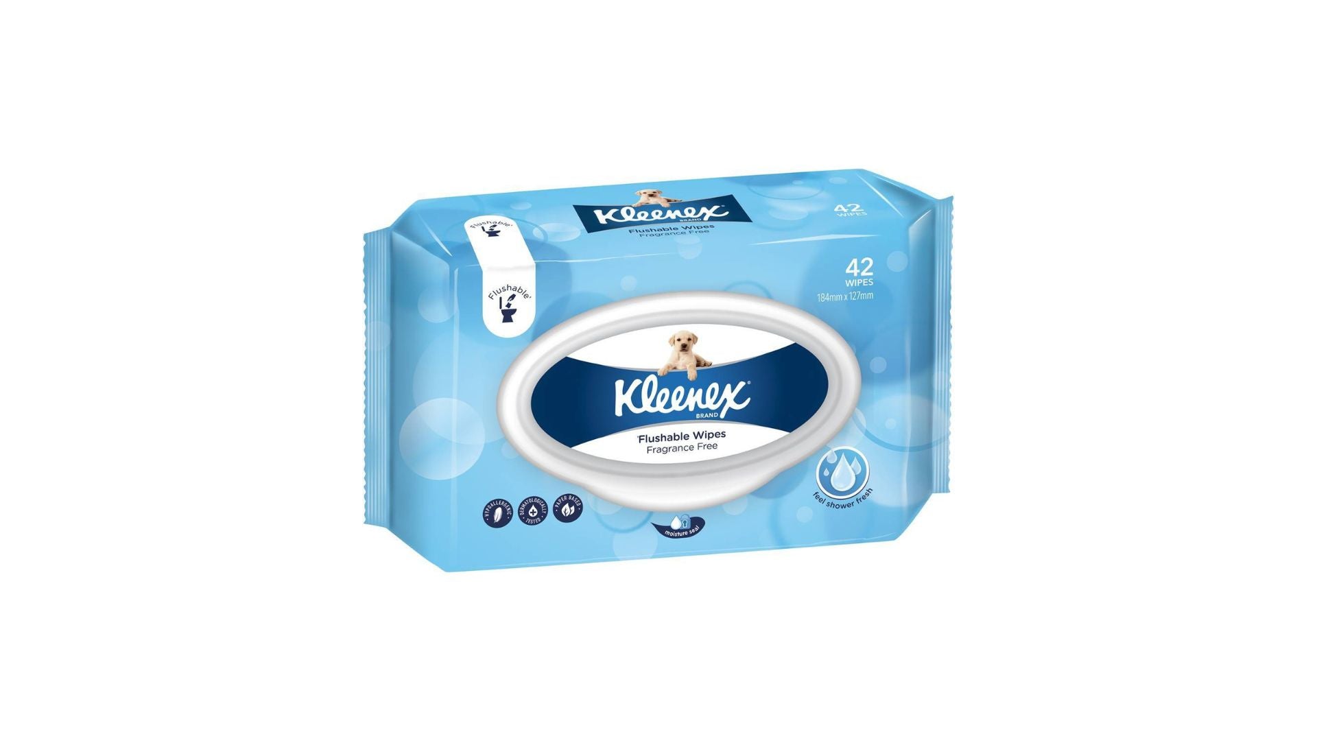 Kleenex Flushable Wipes Fragrance Free 36's