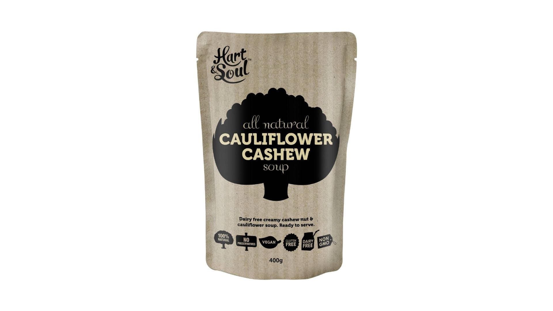 Hart & Soul Soup Nutty & Smooth Cauliflower Cashew Pouch 400g