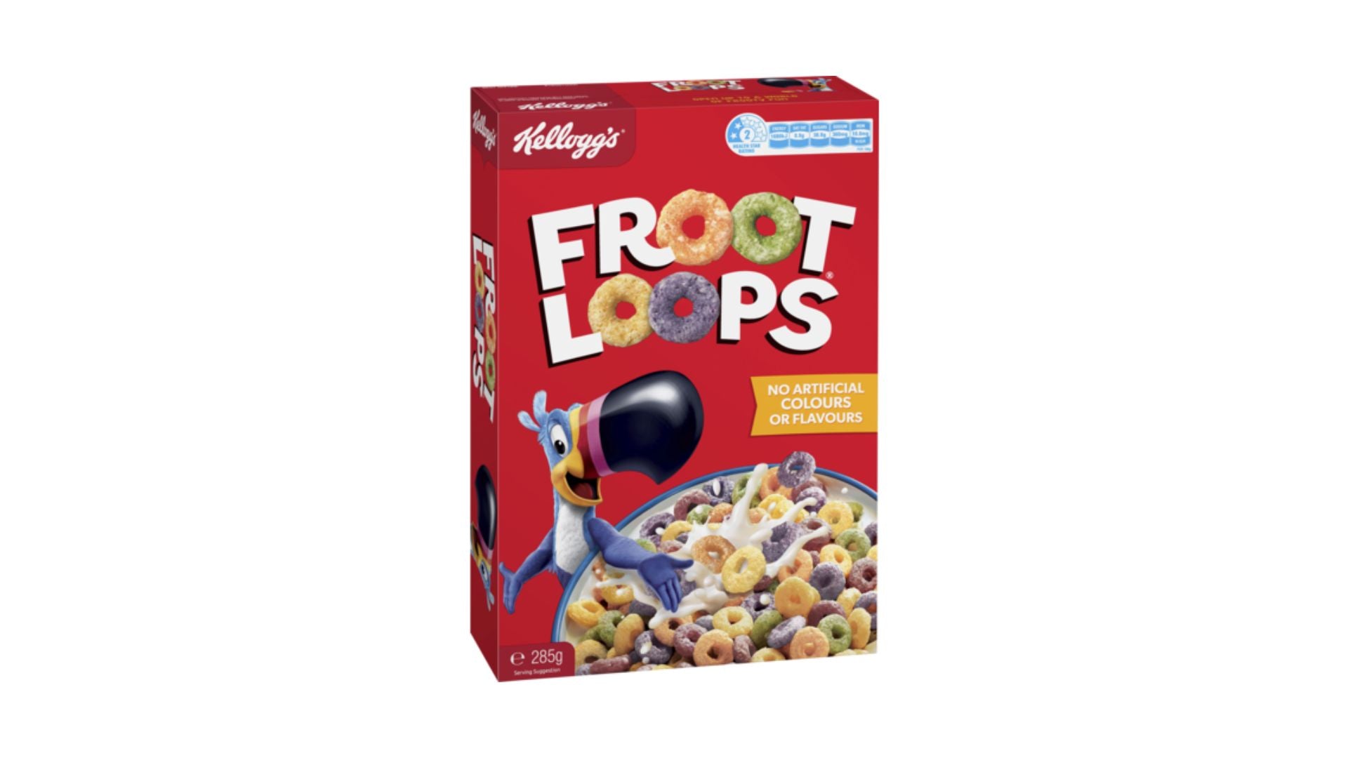 Kellogg's Froot Loops Breakfast Cereal 285g