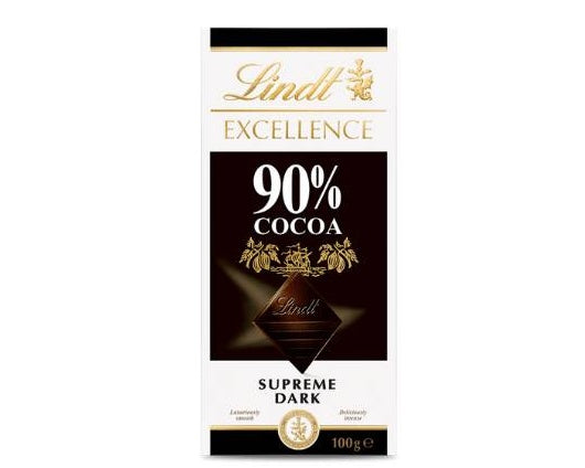 Lindt 90% Dark Chocolate Block 100g