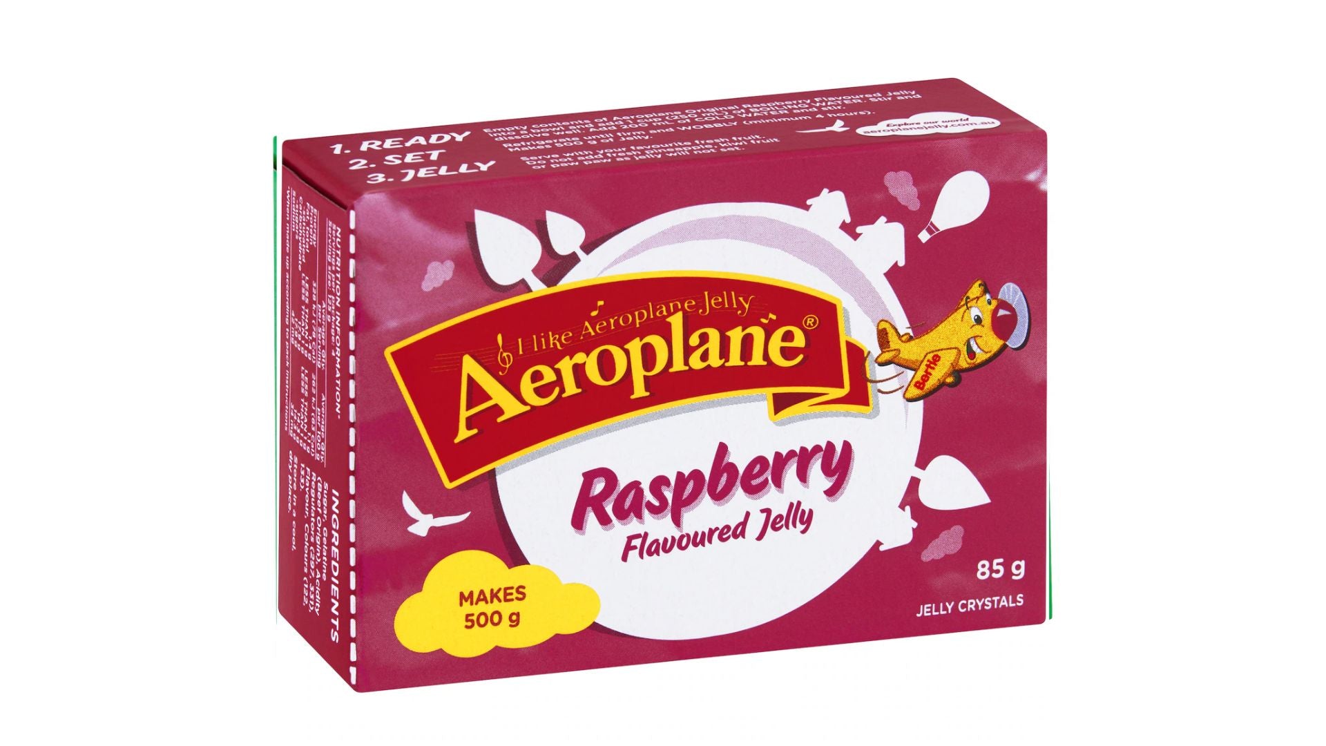 Aeroplane Flavoured Jelly Raspberry 85g