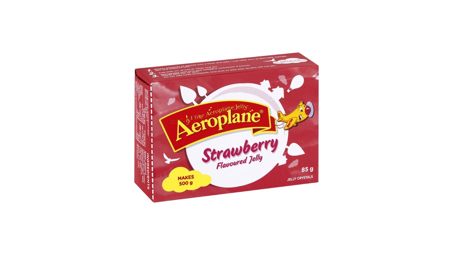 Aeroplane Flavoured Jelly Strawberry 85g