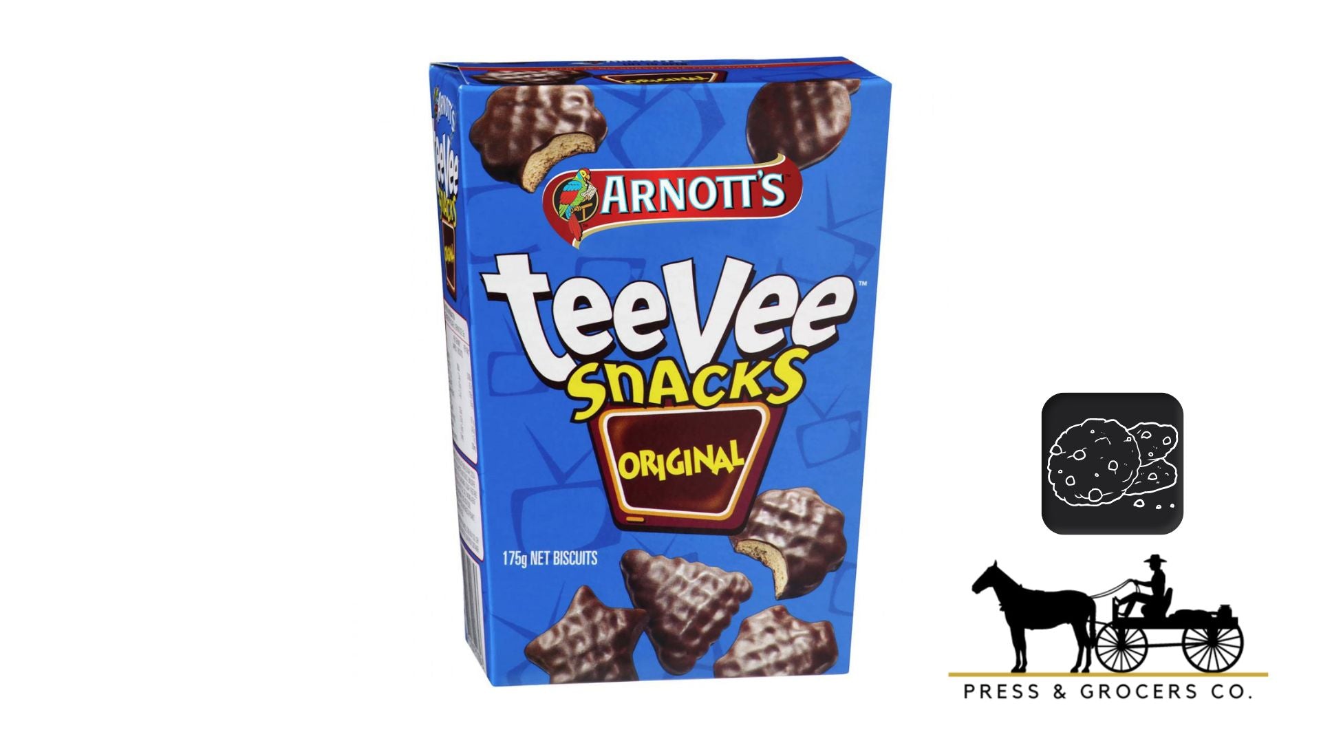 Arnott's Tee Vee Snacks Chocolate Biscuits Original 175g