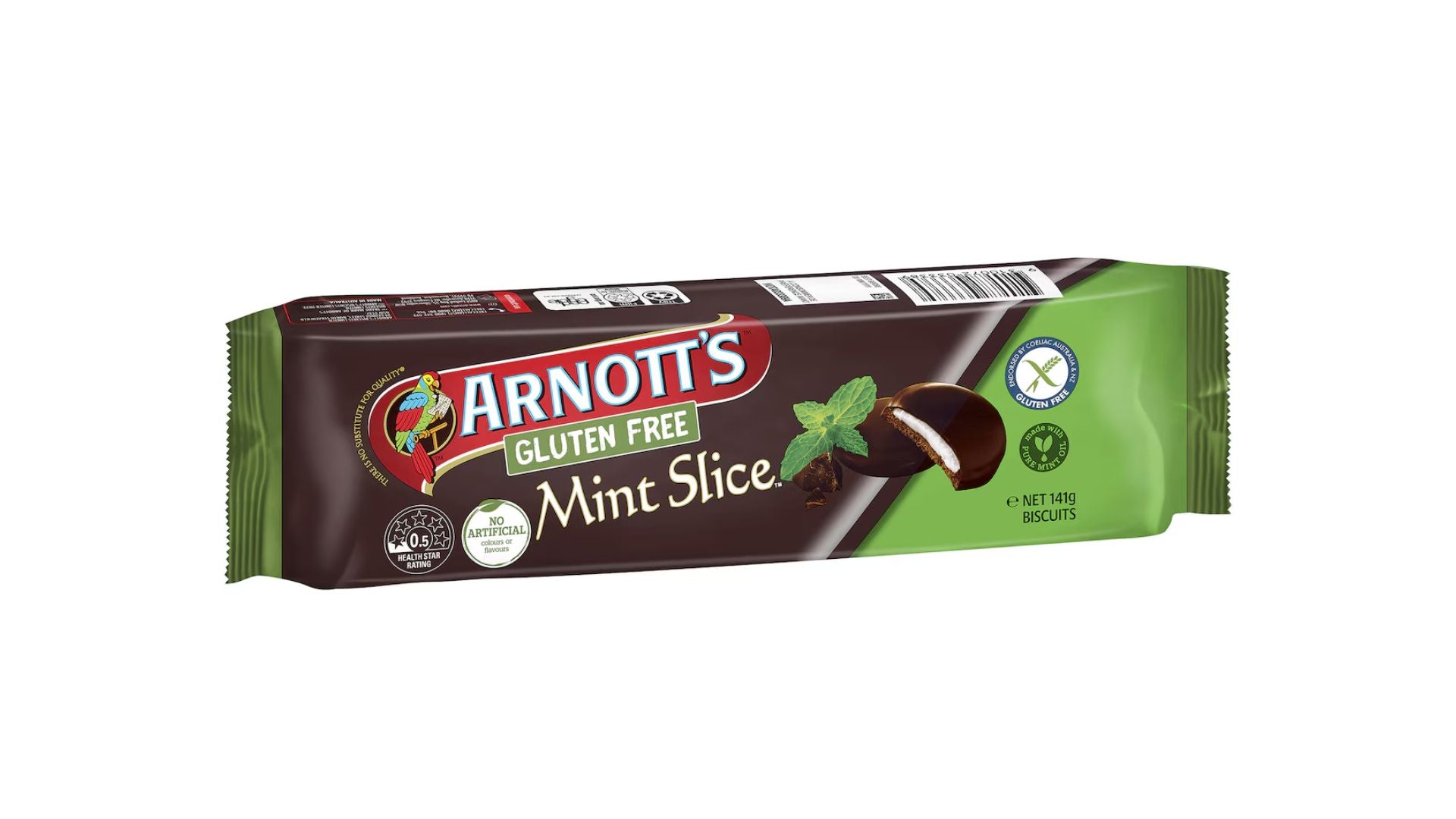 Arnotts Gluten Free Mint Slice 141g