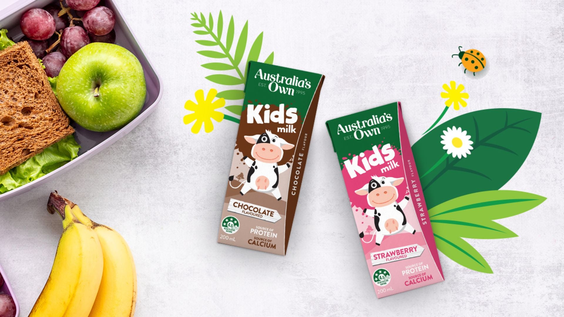 Australia's Own Kid's Milk Strawberry 200ml