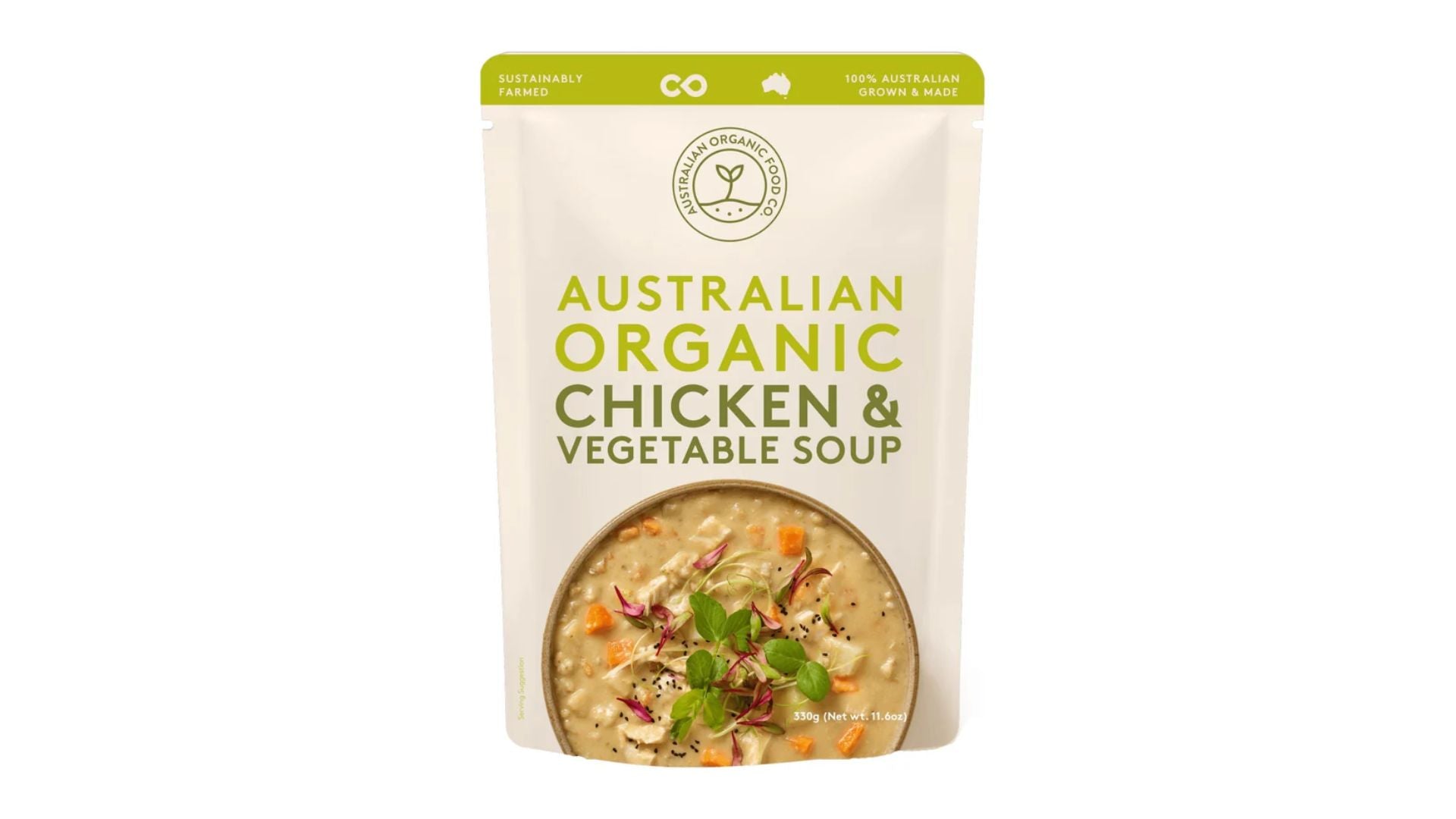 Australian Organic Food Co Soup Chicken & Veg 330g