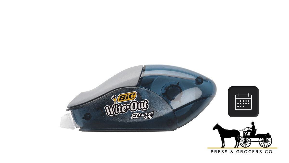 BIC Wite-Out - Cinta Correctora EZ Correct, Blanca, Rápida, Limpia Y Facil De Usar Cinta Resistente Al Desgarro 6 Unidades