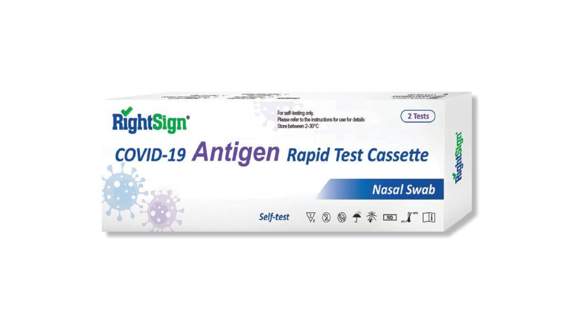 Right Sign COVID-19 Rapid Antigen Test Kit (Nasal Swab) 2pk