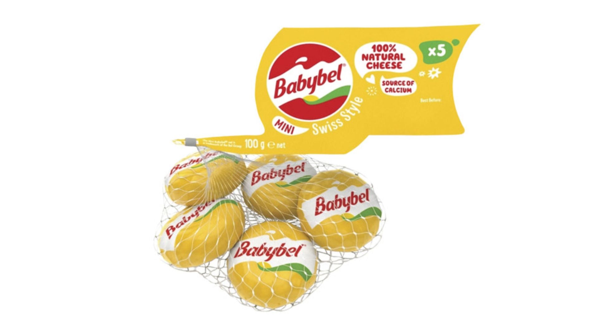Babybel Mini Swiss Style Cheese Portions 100g