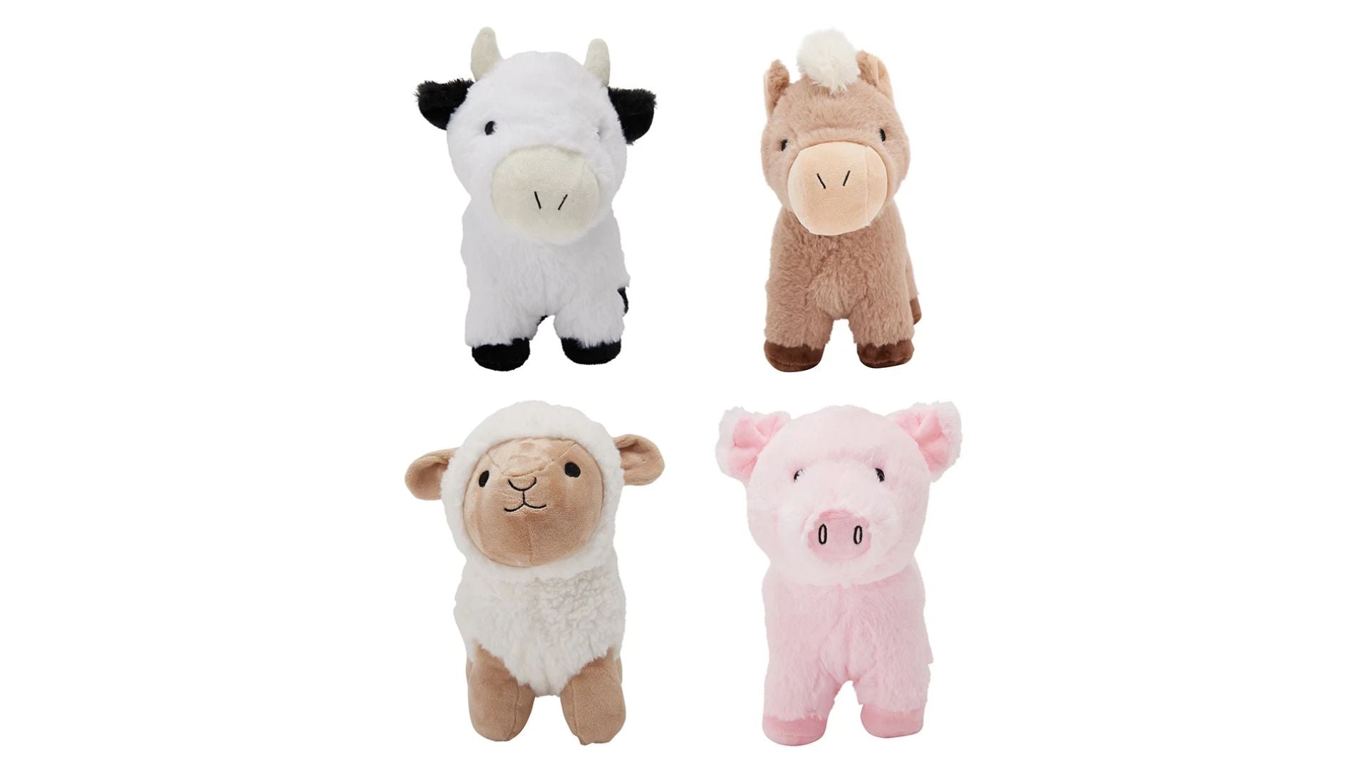 Barnyard Noisy Animals Plush Toy Assorted Ea