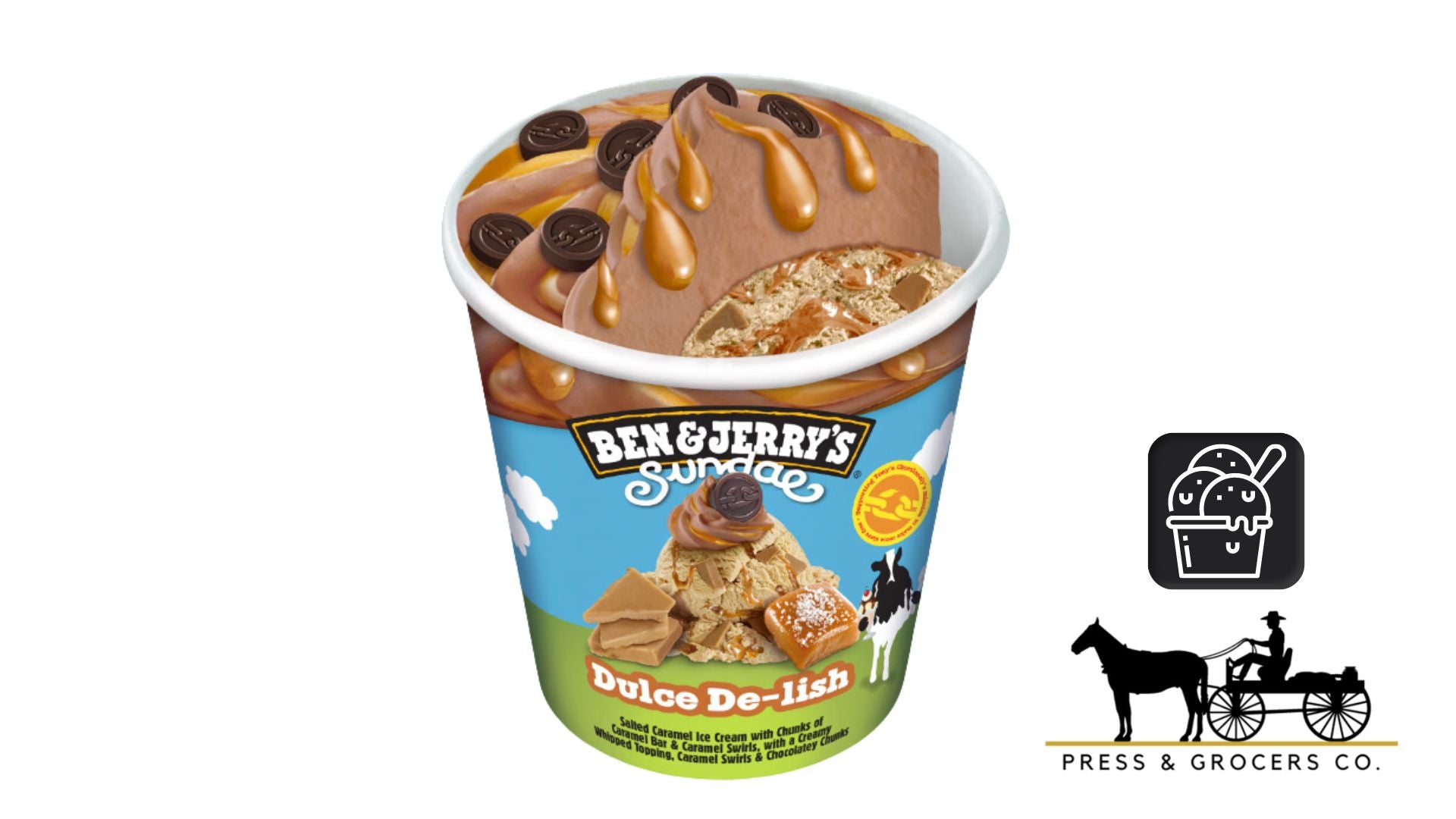 Ben & Jerry's Sundae Dulce De-lish 458ml