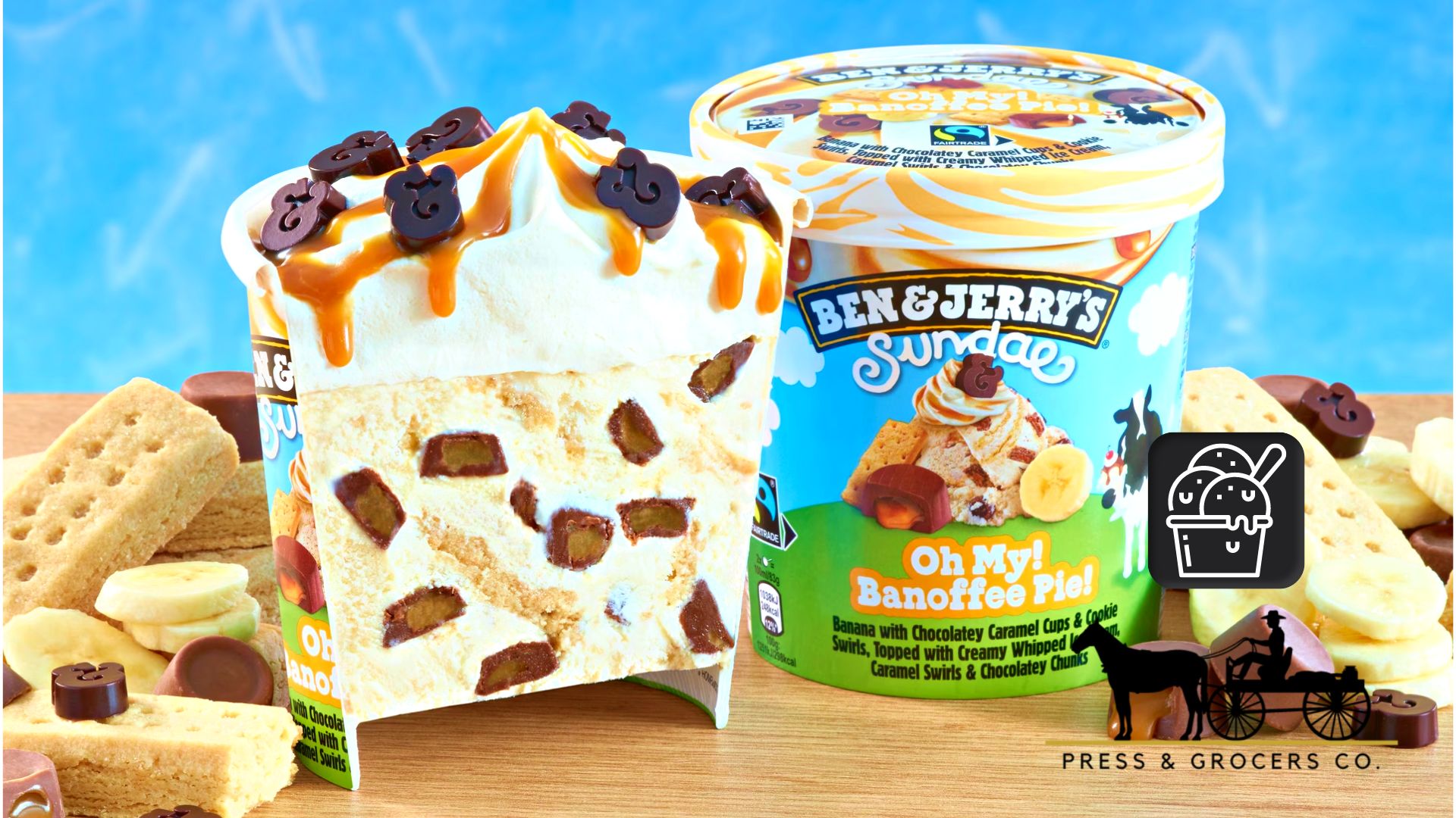 Ben & Jerry's Sundae Oh My! Banoffee Pie! 427ml