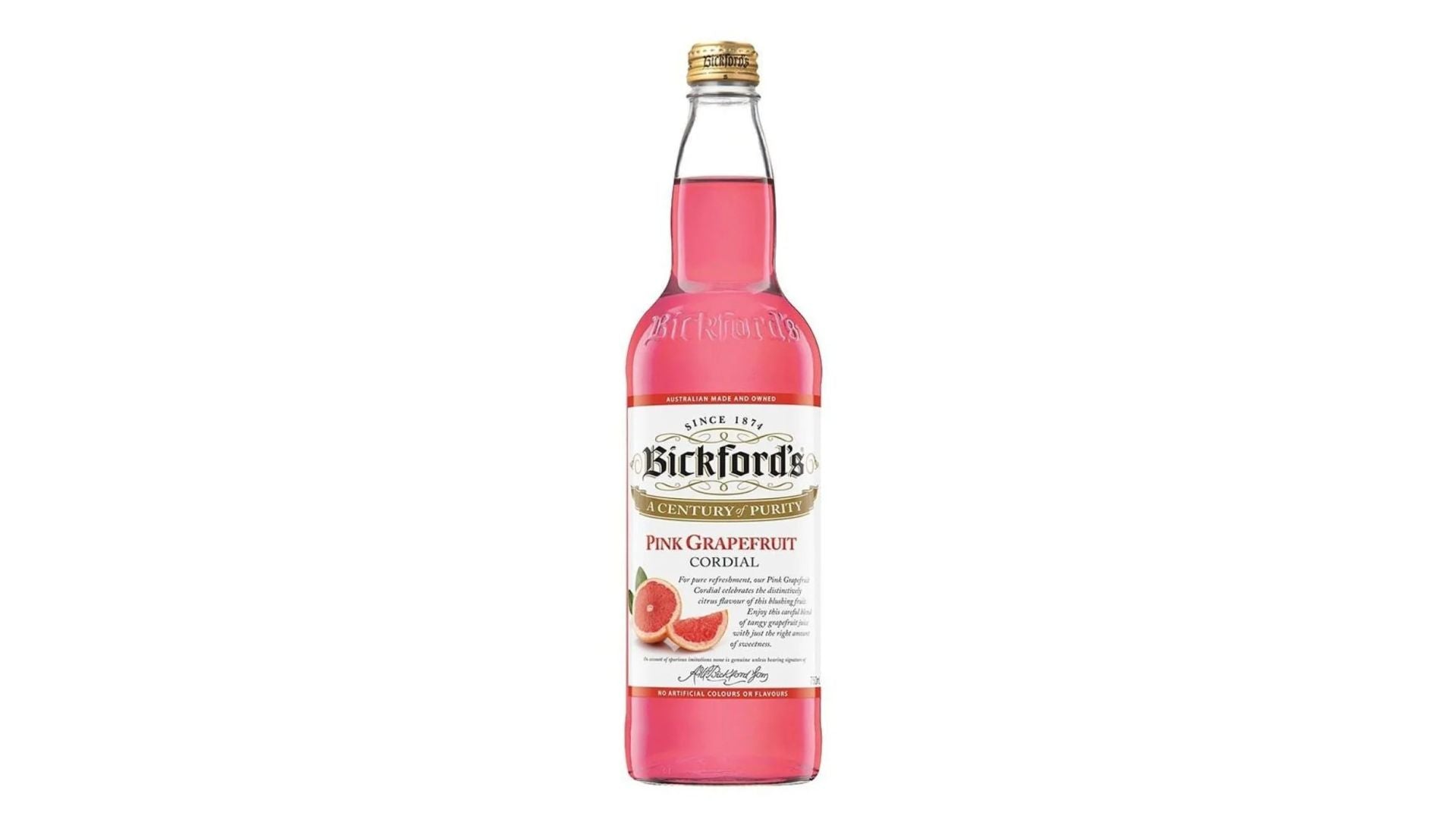 Bickfords Cordial Pink Grapefruit 750ml