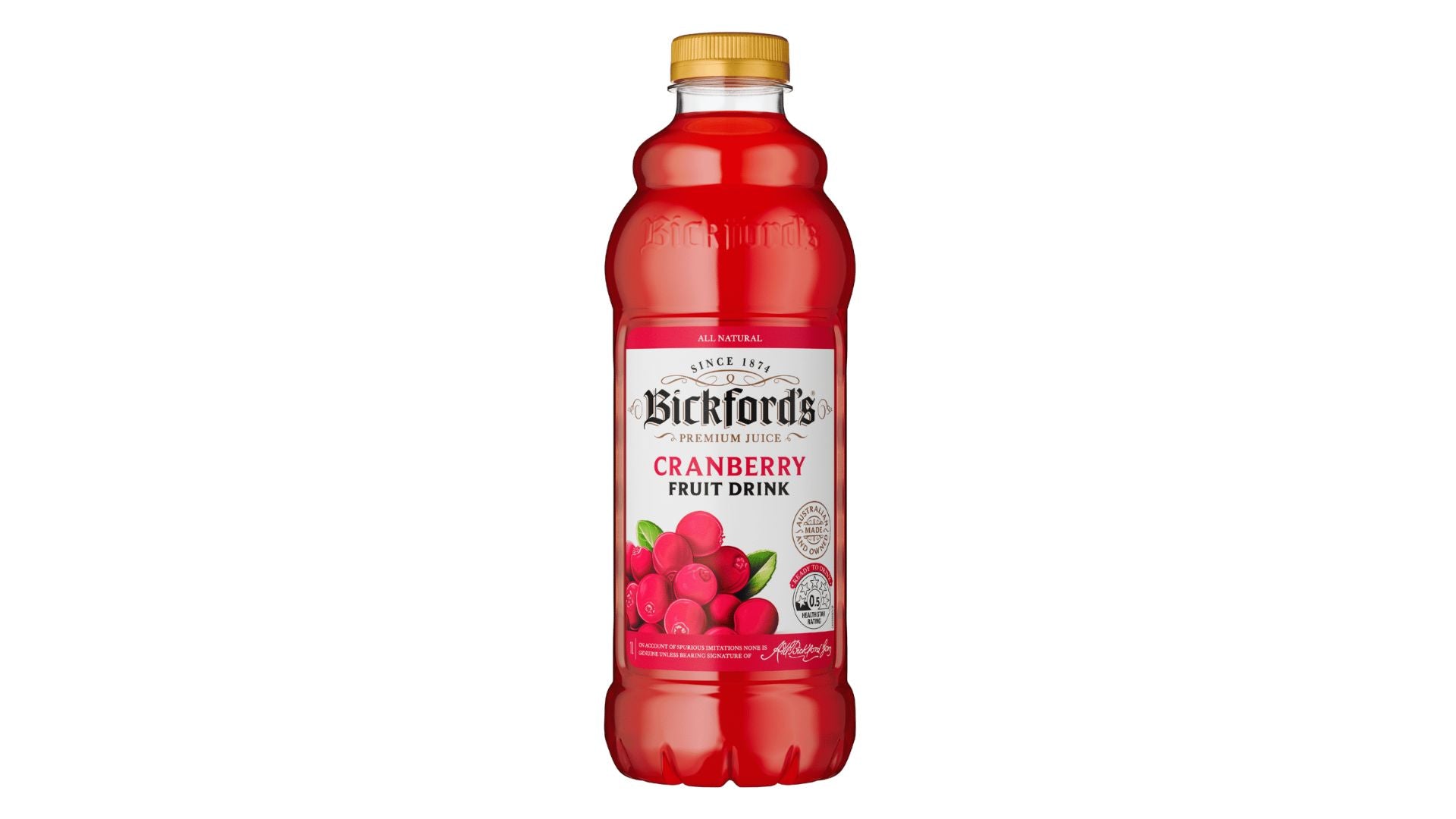 Bickfords Juice Cranberry 1L