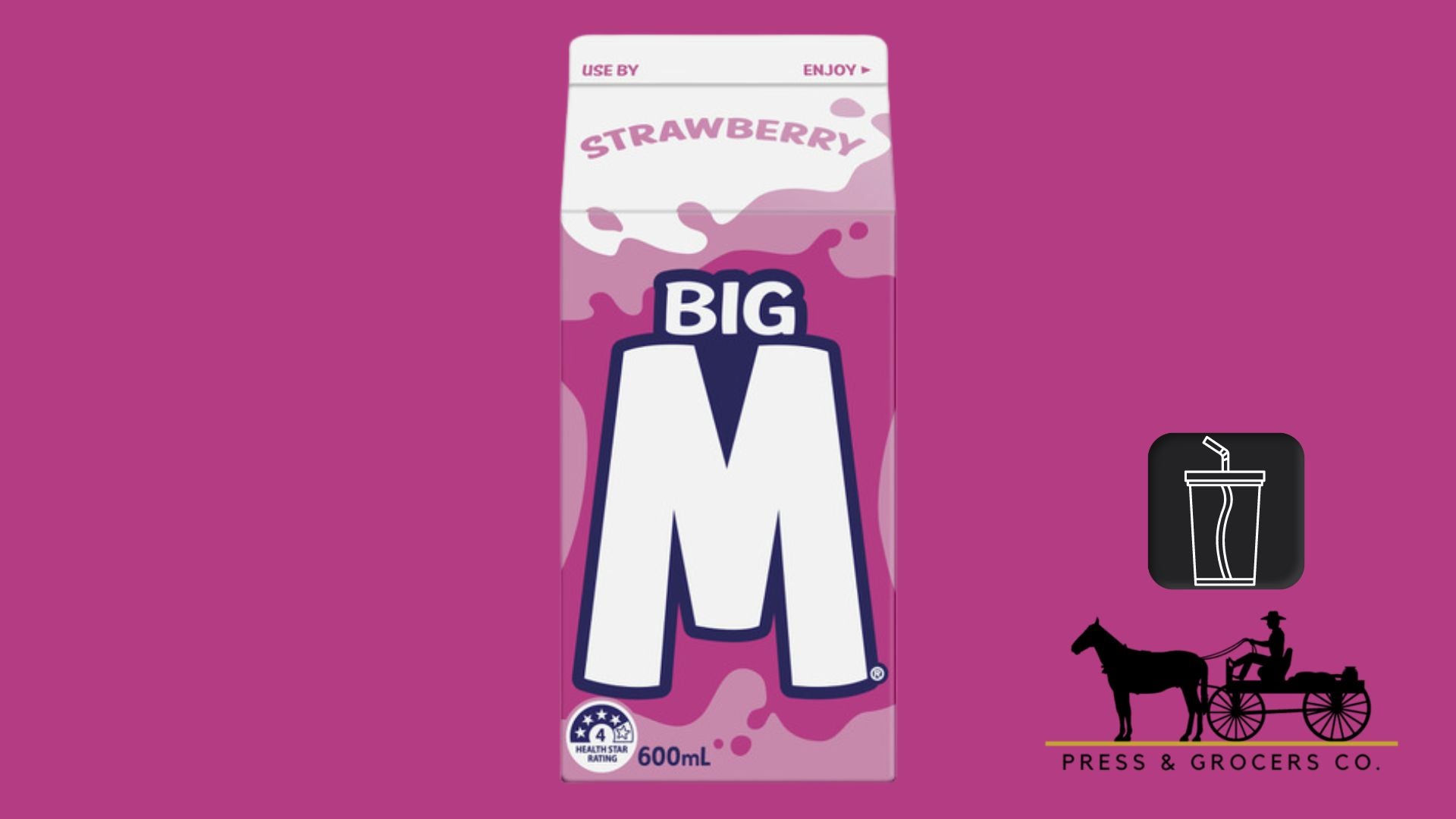 Big M Strawberry 600ml