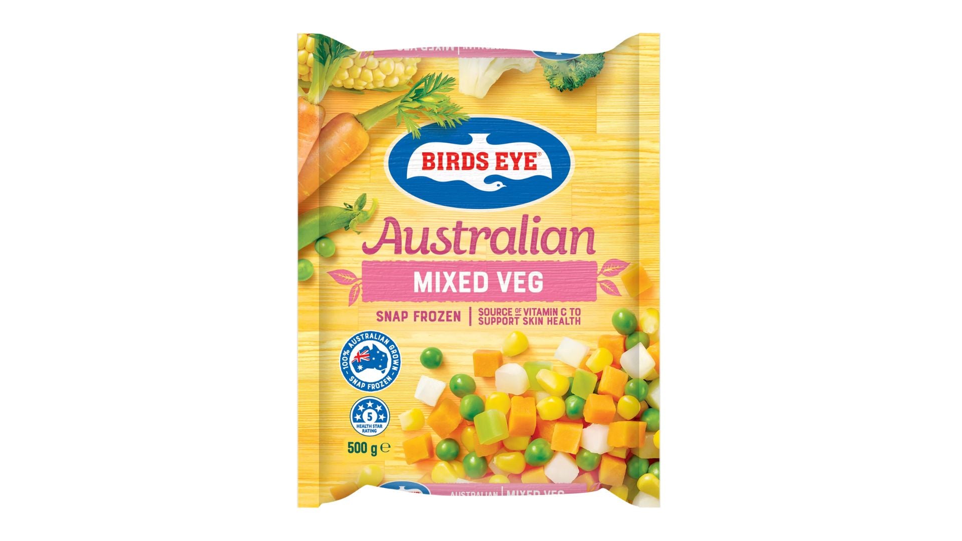 Birds Eye Snap Frozen Mixed Veg 500g