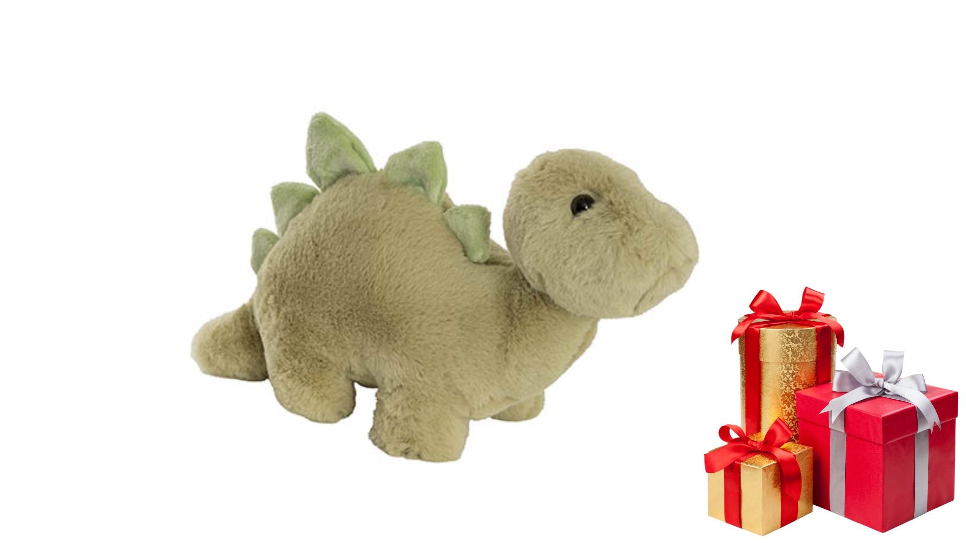 Bonnie Stegosaurus Dinosaur Plush Toy Olive Green (34x20cmHT)