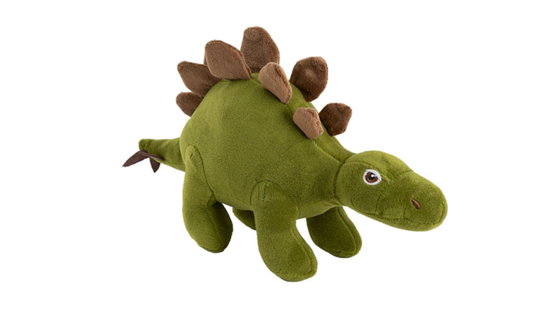 Boris Stegosaurus Dinosaur Plush Toy Olive Green (33x20cmHT)