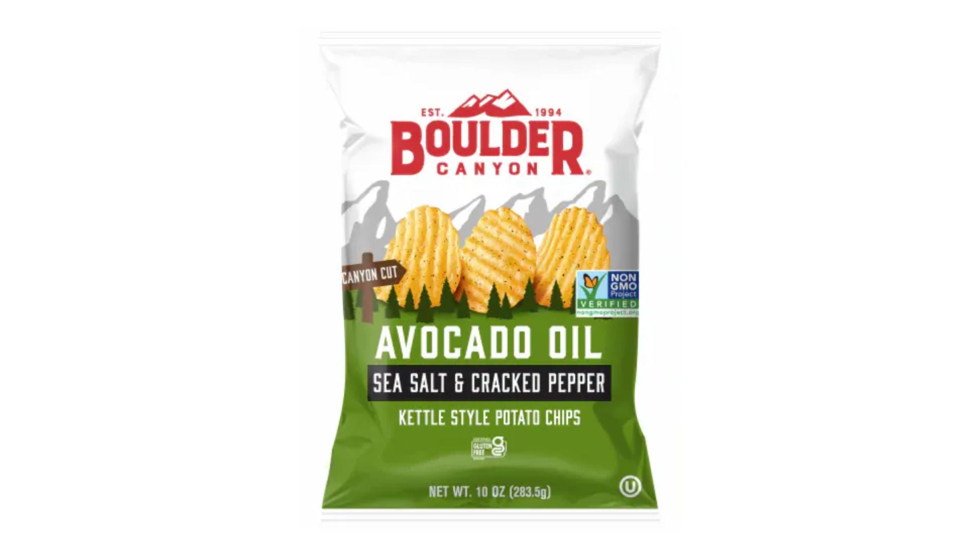 Boulder Potato Chips Avocado Oil Sea Salt & Cracked Pepper 149g