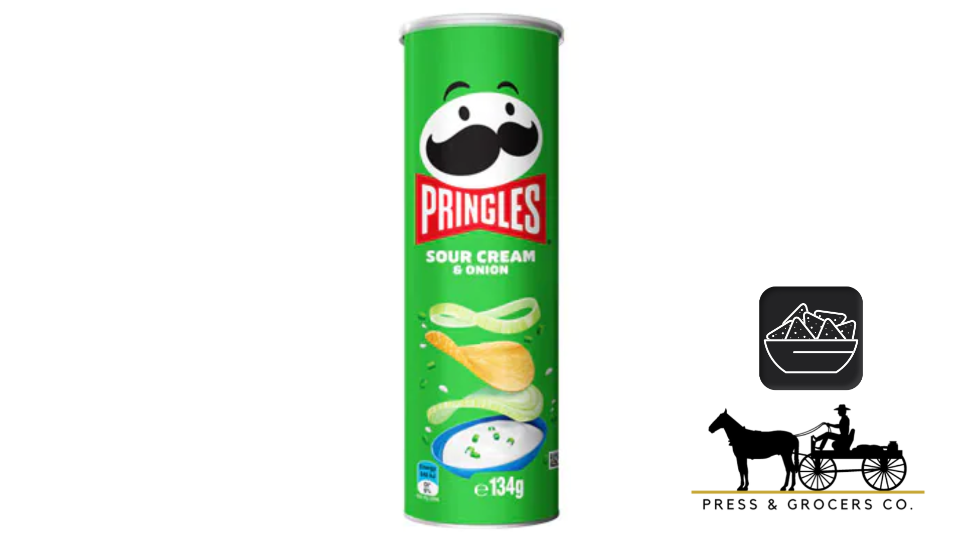 Pringles Potato Chips Sour Cream & Onion 134g
