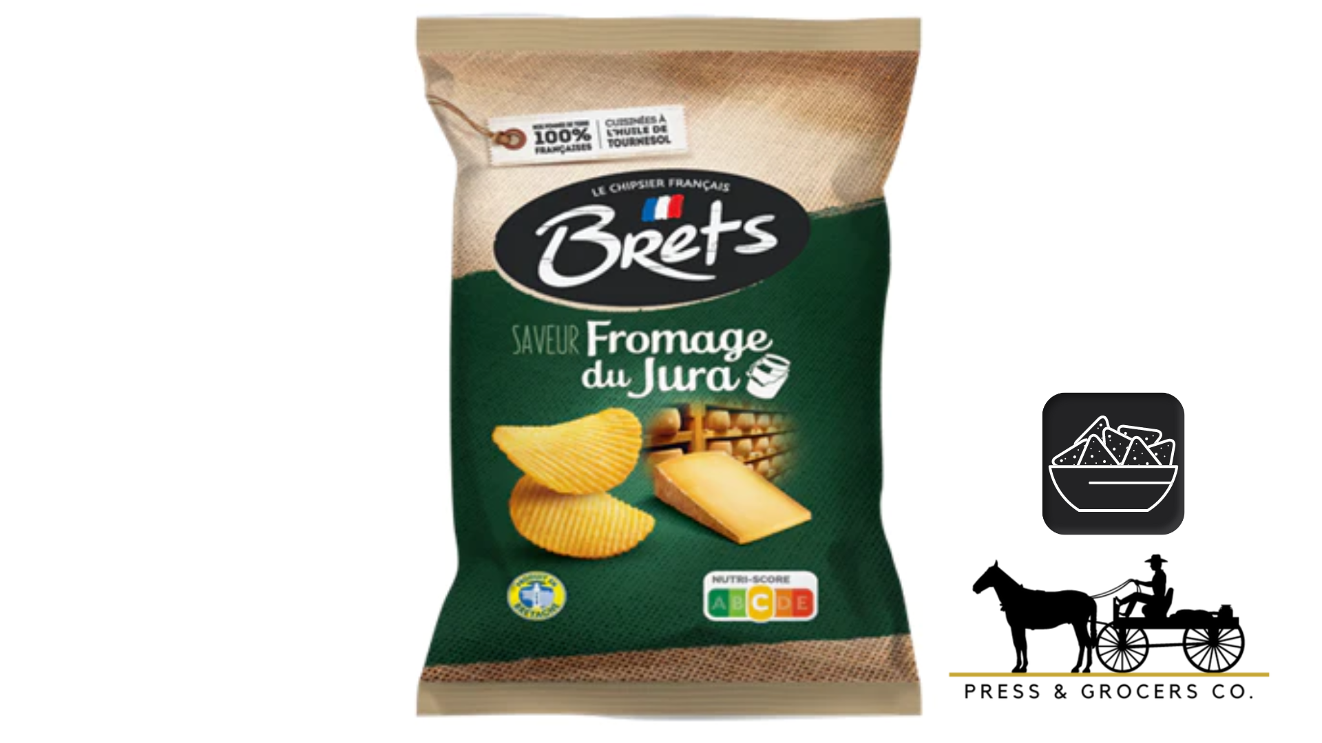Bret's French Jurá Cheese Potato Crisps 125g