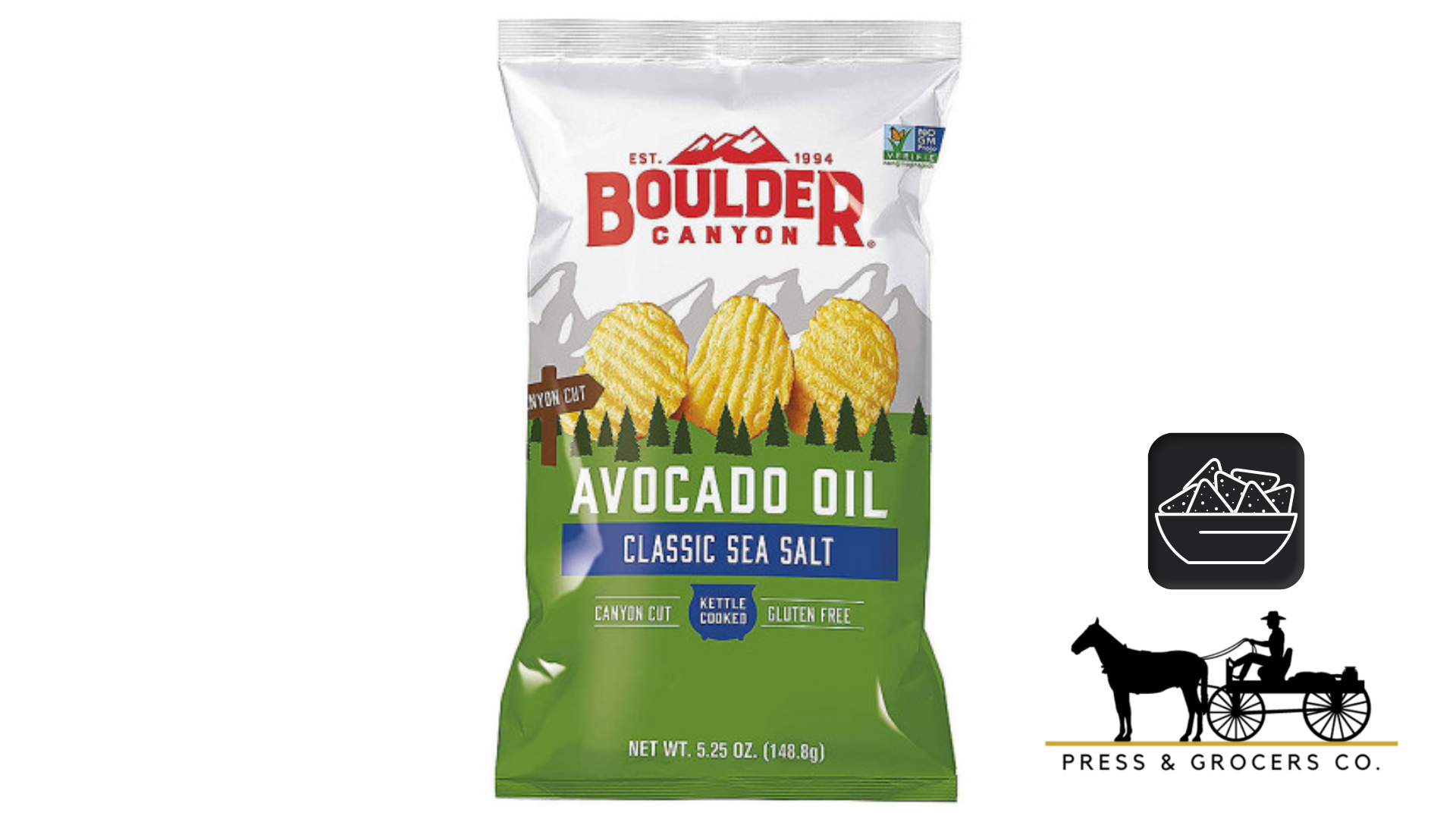 Boulder Potato Chips Avocado Oil Classic Sea Salt 149g