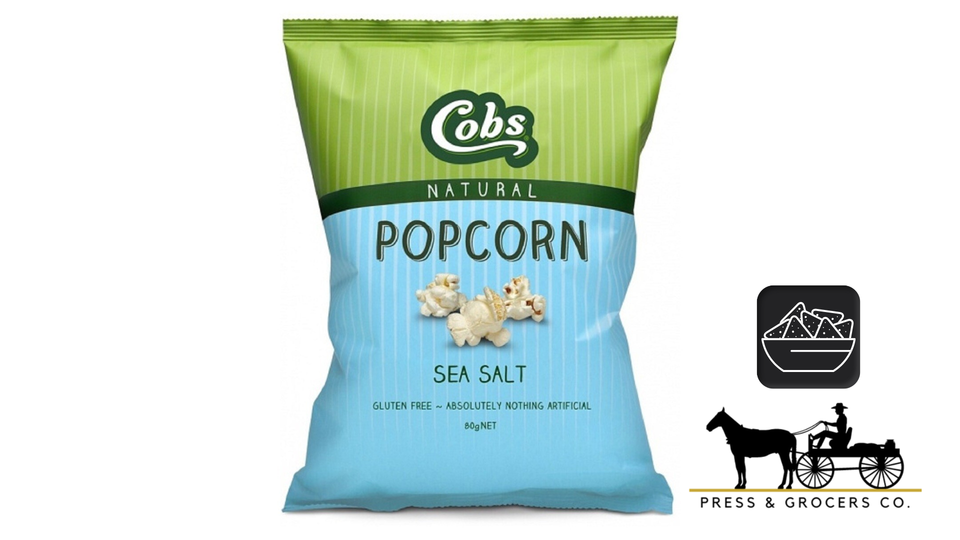 Cobs Natural Popcorn Sea Salt 80g