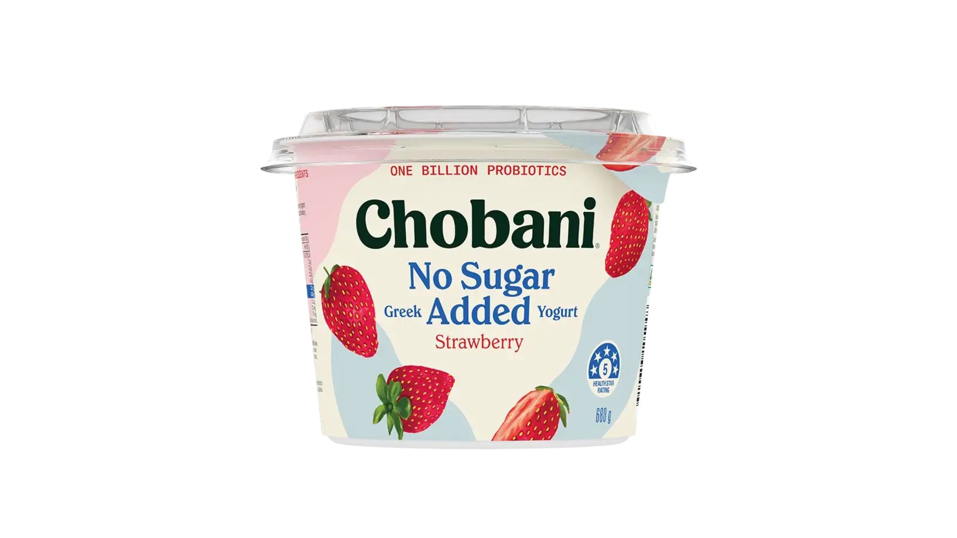 Chobani Greek Yoghurt Tub No Added Sugar Strawberry 680g