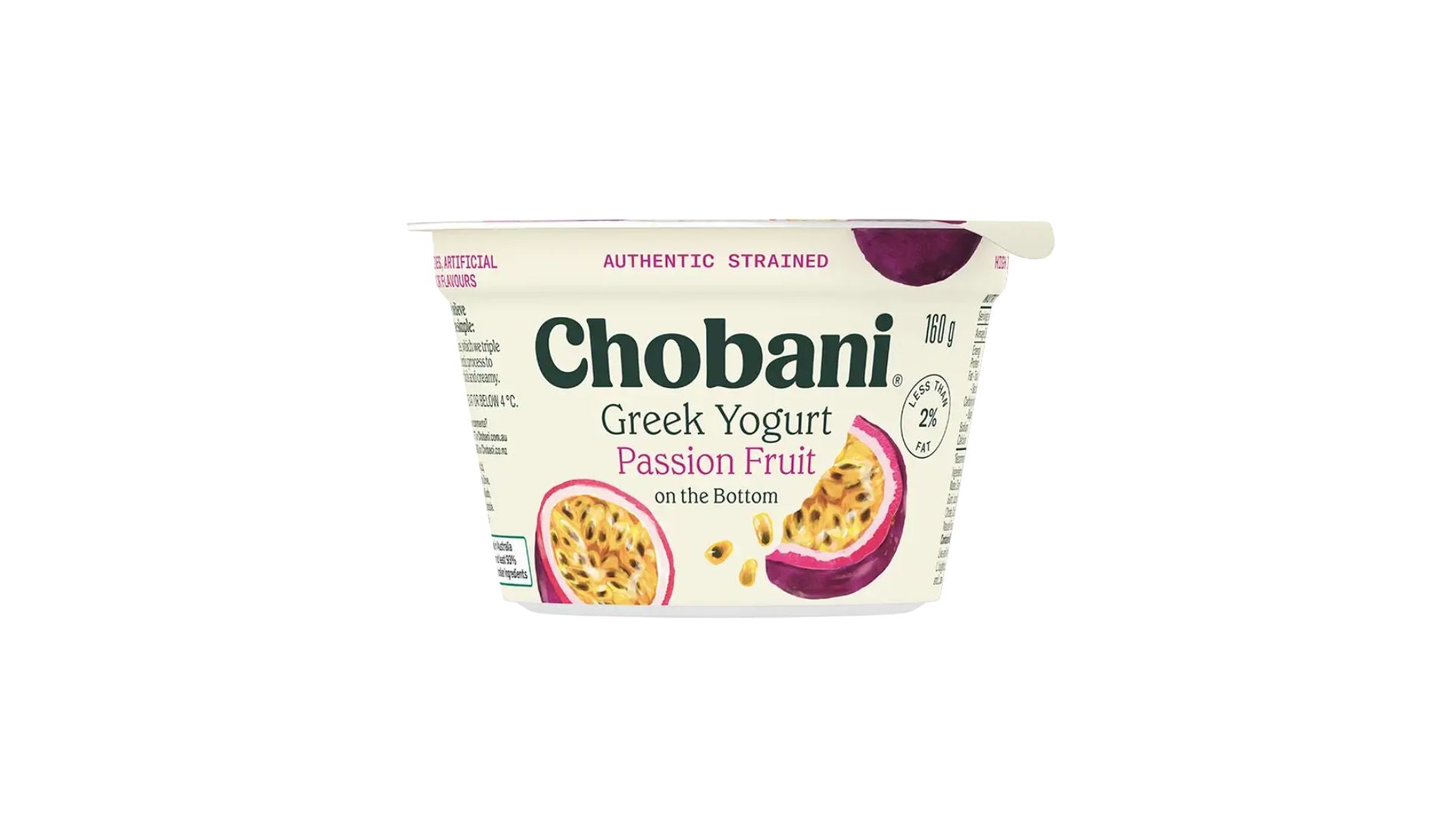 Chobani Greek Yoghurt Tub Passionfruit 160g