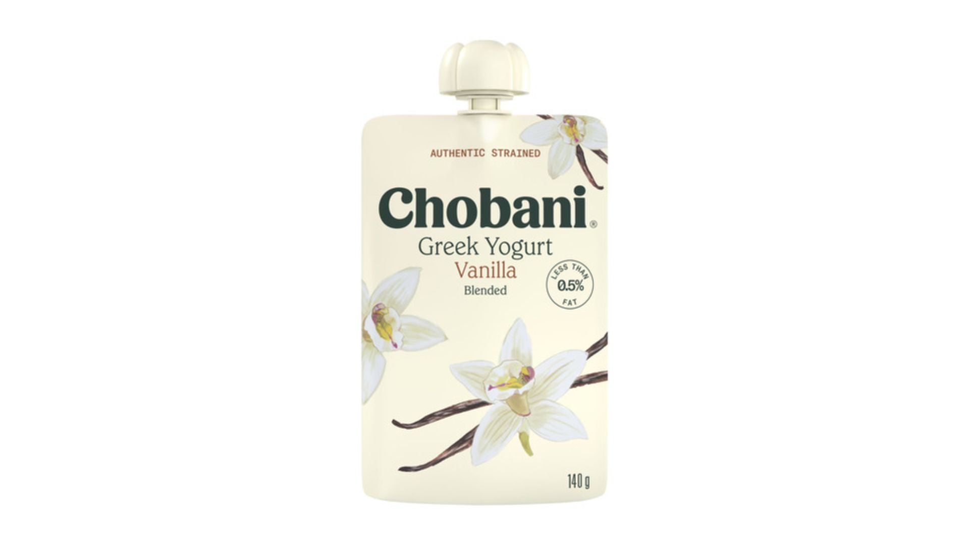 Chobani Greek Yoghurt Vanilla Pouch 140g