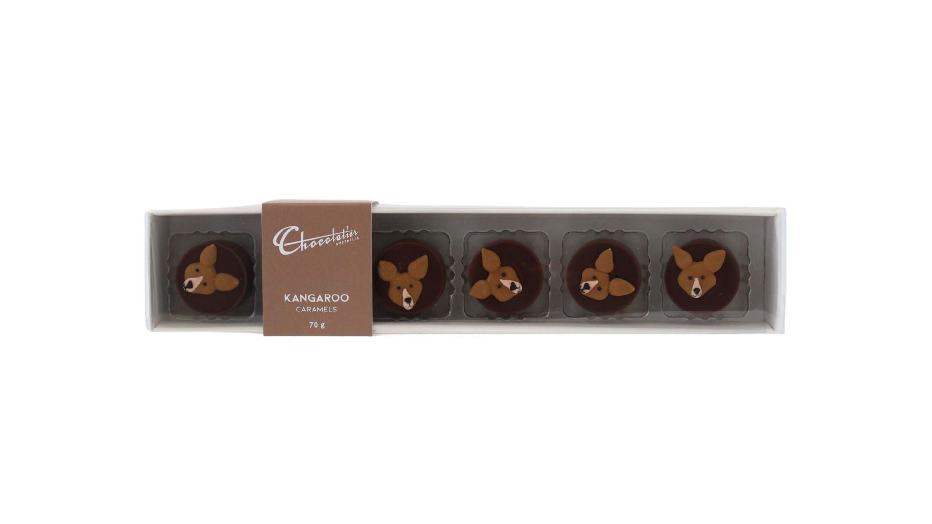 Chocolatier Kangaroo Caramels 6pk 70g