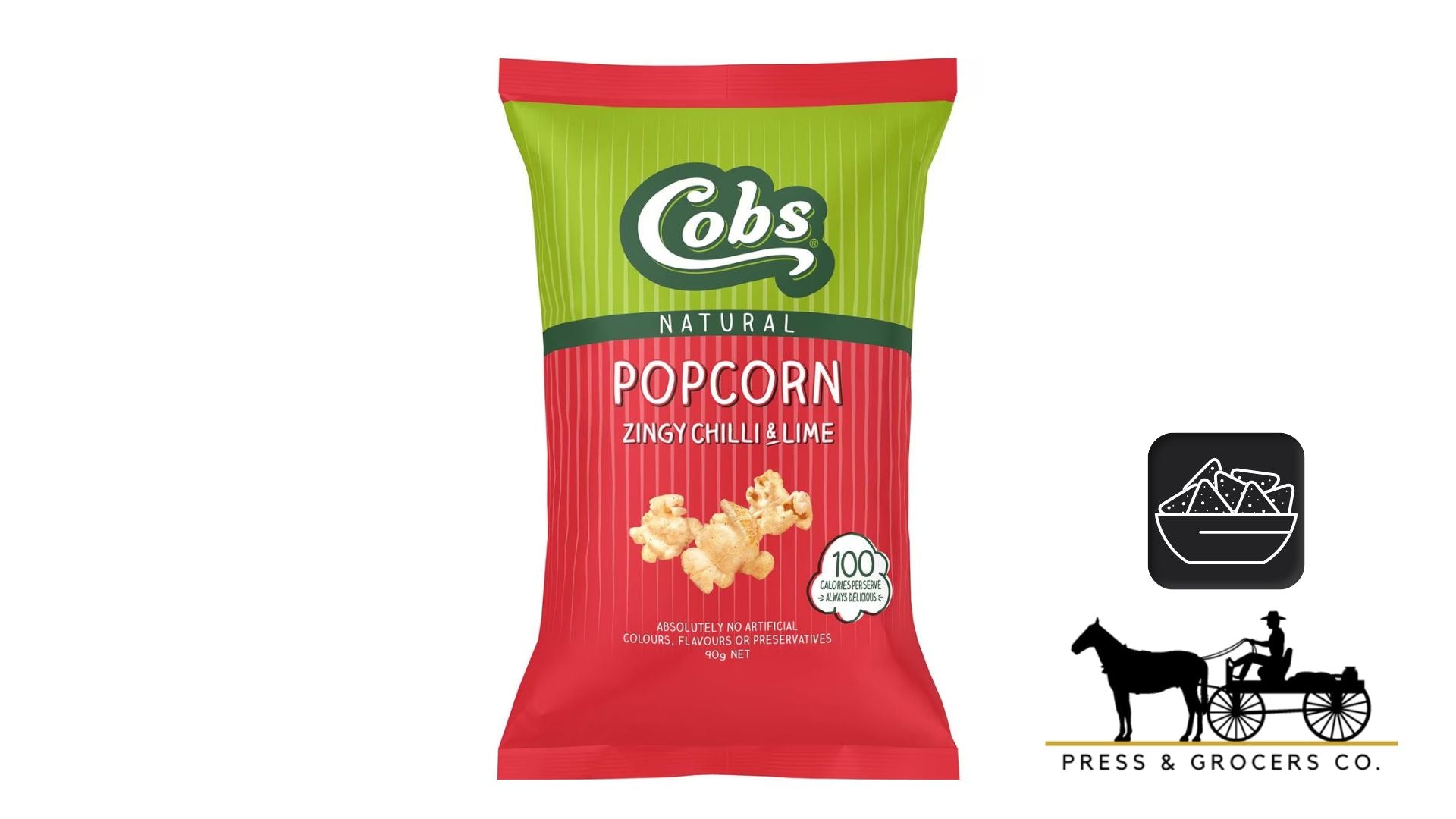 Cobs Natural Popcorn Zingy Chilli & Lime 90g