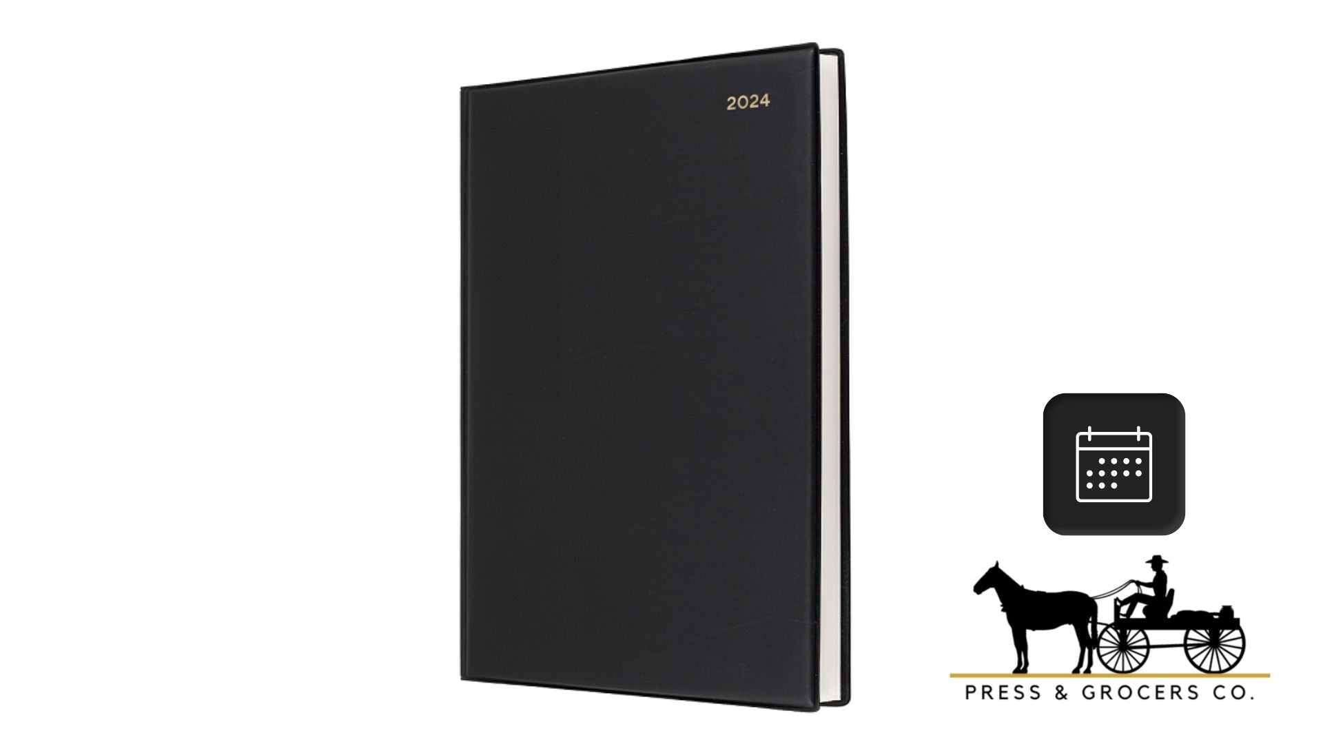 Collins 2024 Belmont A4 Day to Page Black