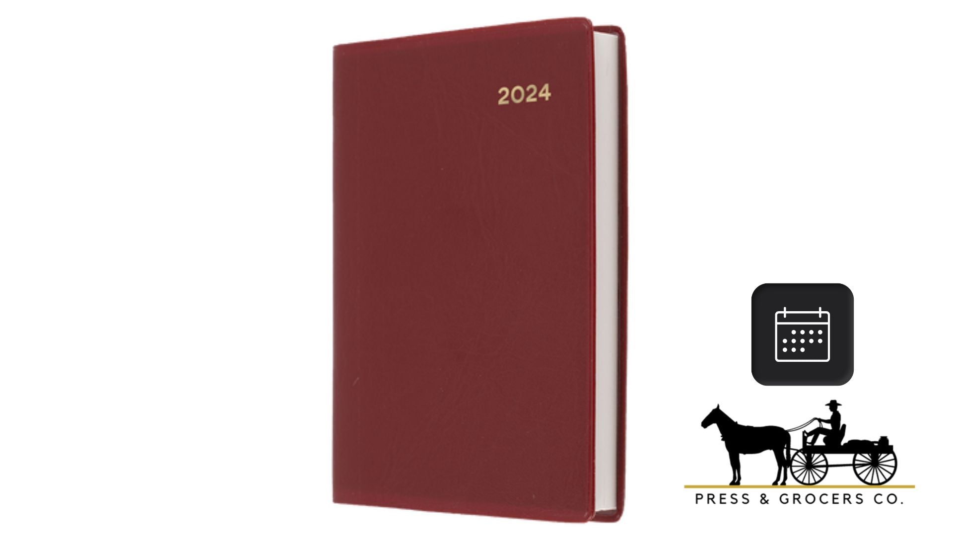 Collins 2024 Belmont A5 Day to Page Burgundy