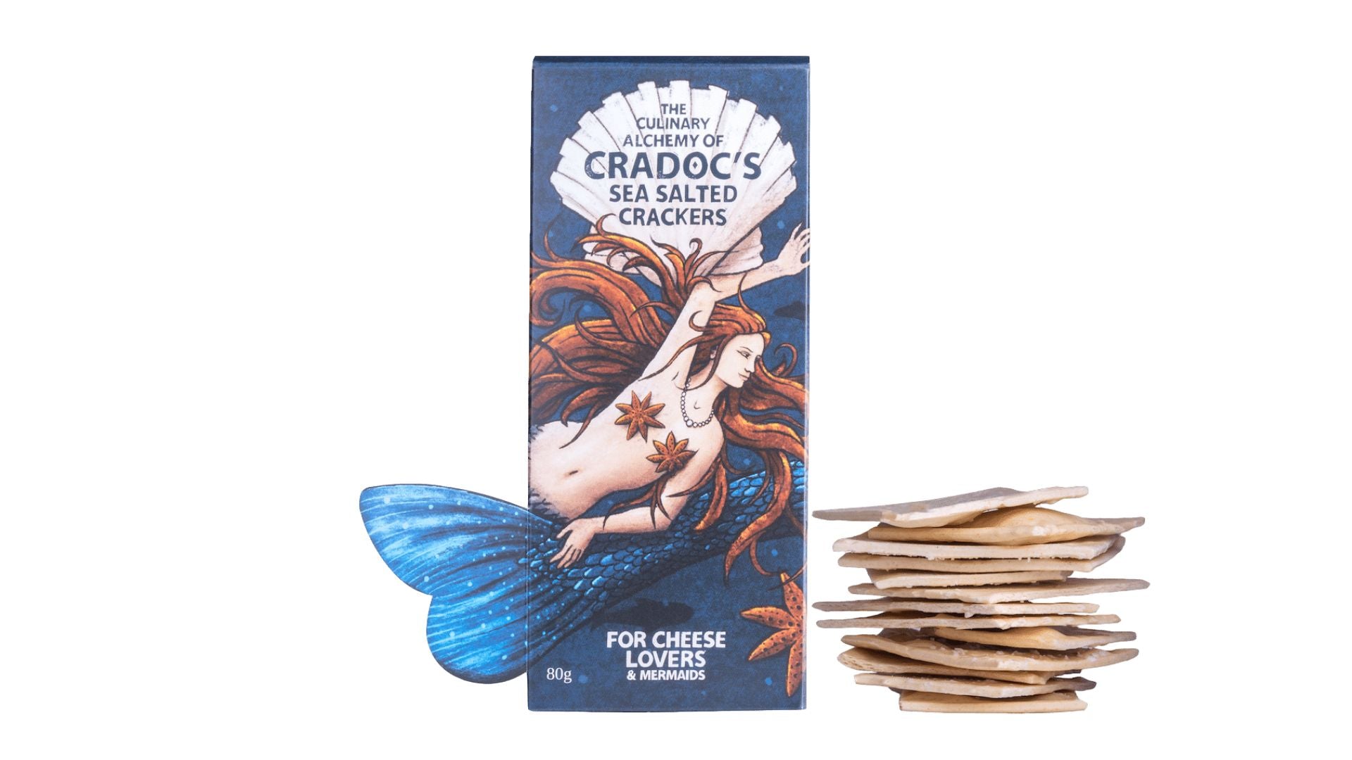 Cradoc's Crackers Sea Salted 80g