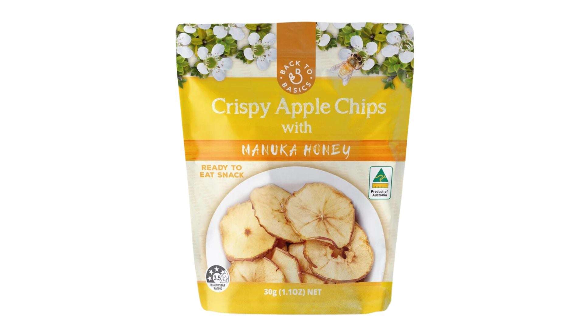 DJ&A Crispy Apple Chips With Manuka Honey 30g