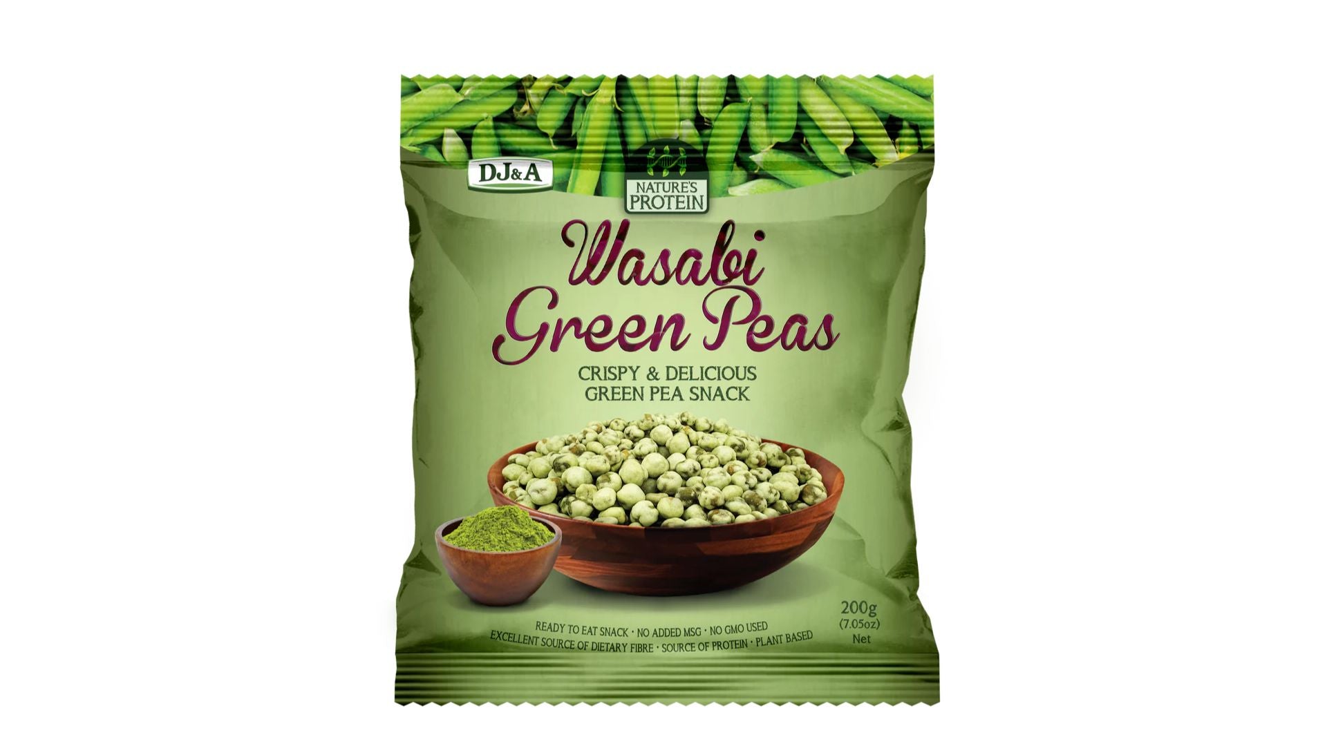 DJ&A Nature's Protein Wasabi Green Peas 200g