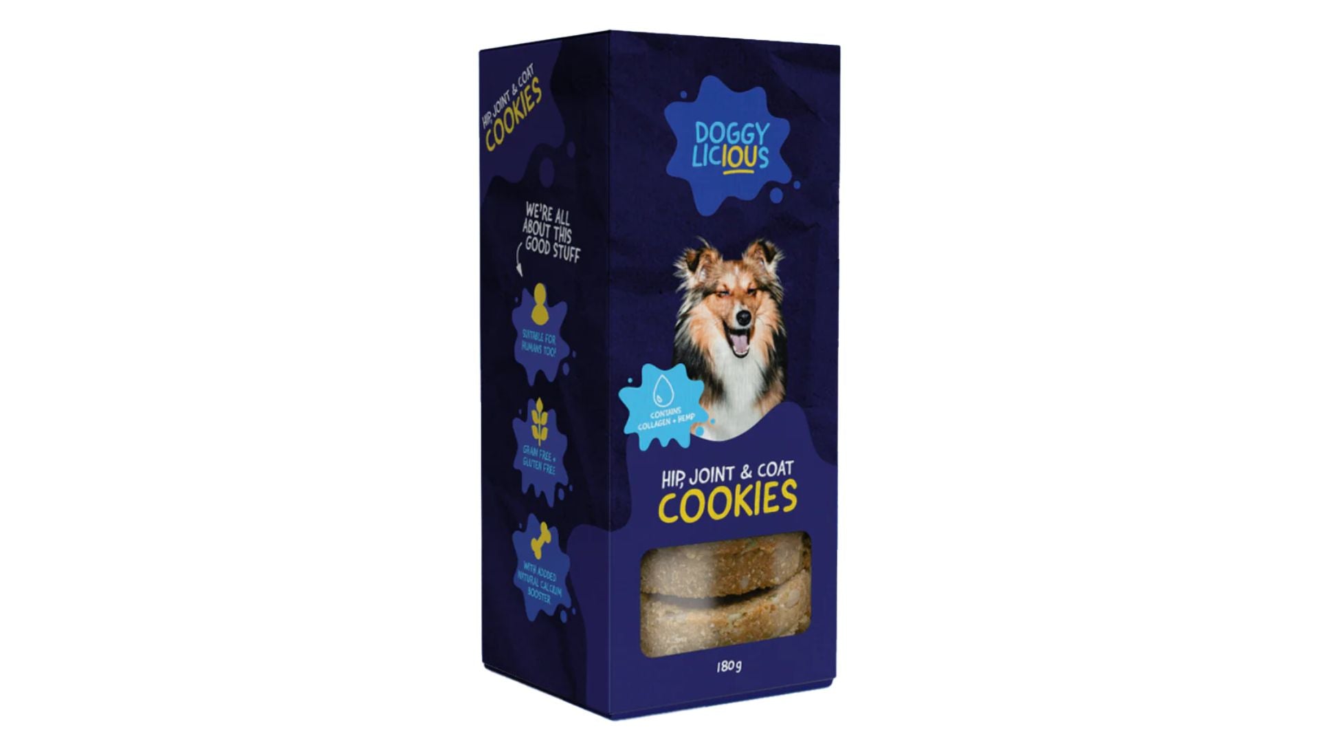 Doggylicious Cookies Hip, Joint & Coat 180g