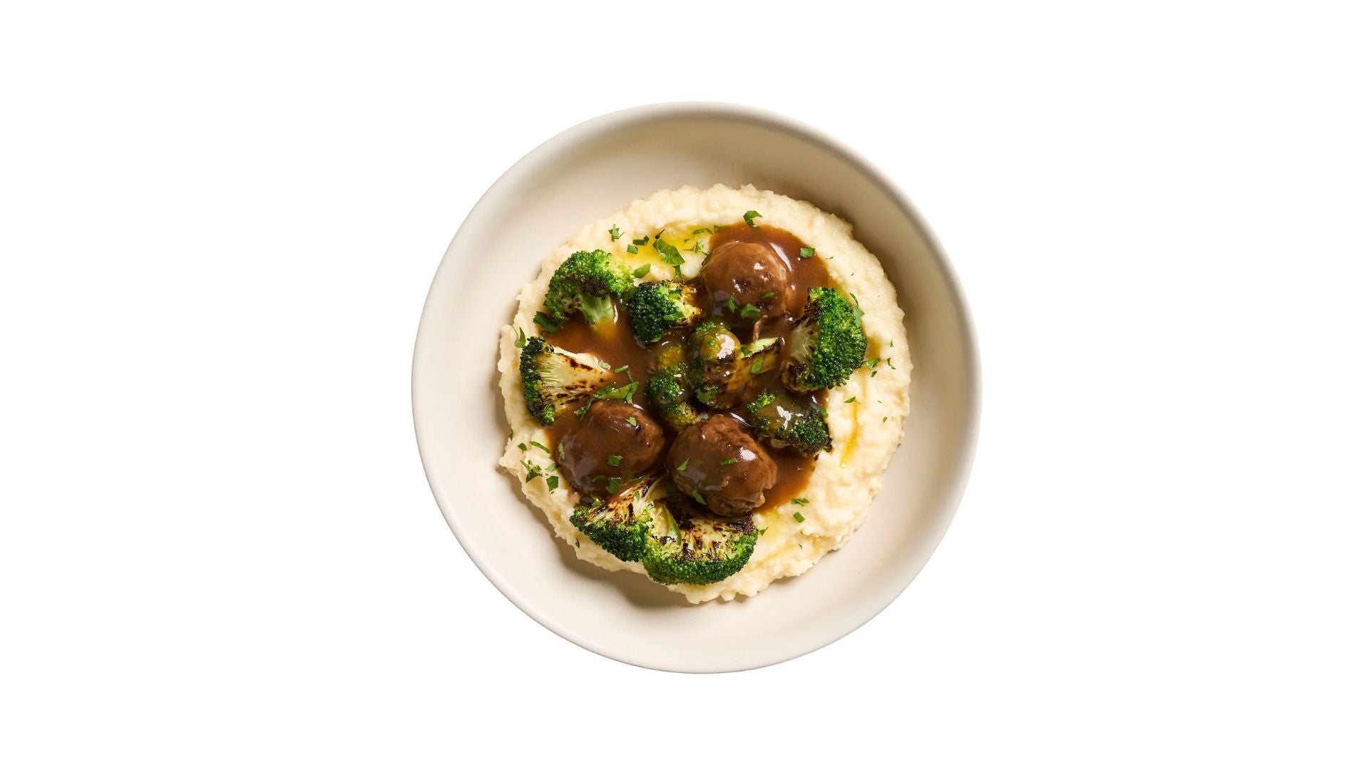 Efoodz Fresh Meal Meatballs Mashed Potato Roasted Broccoli