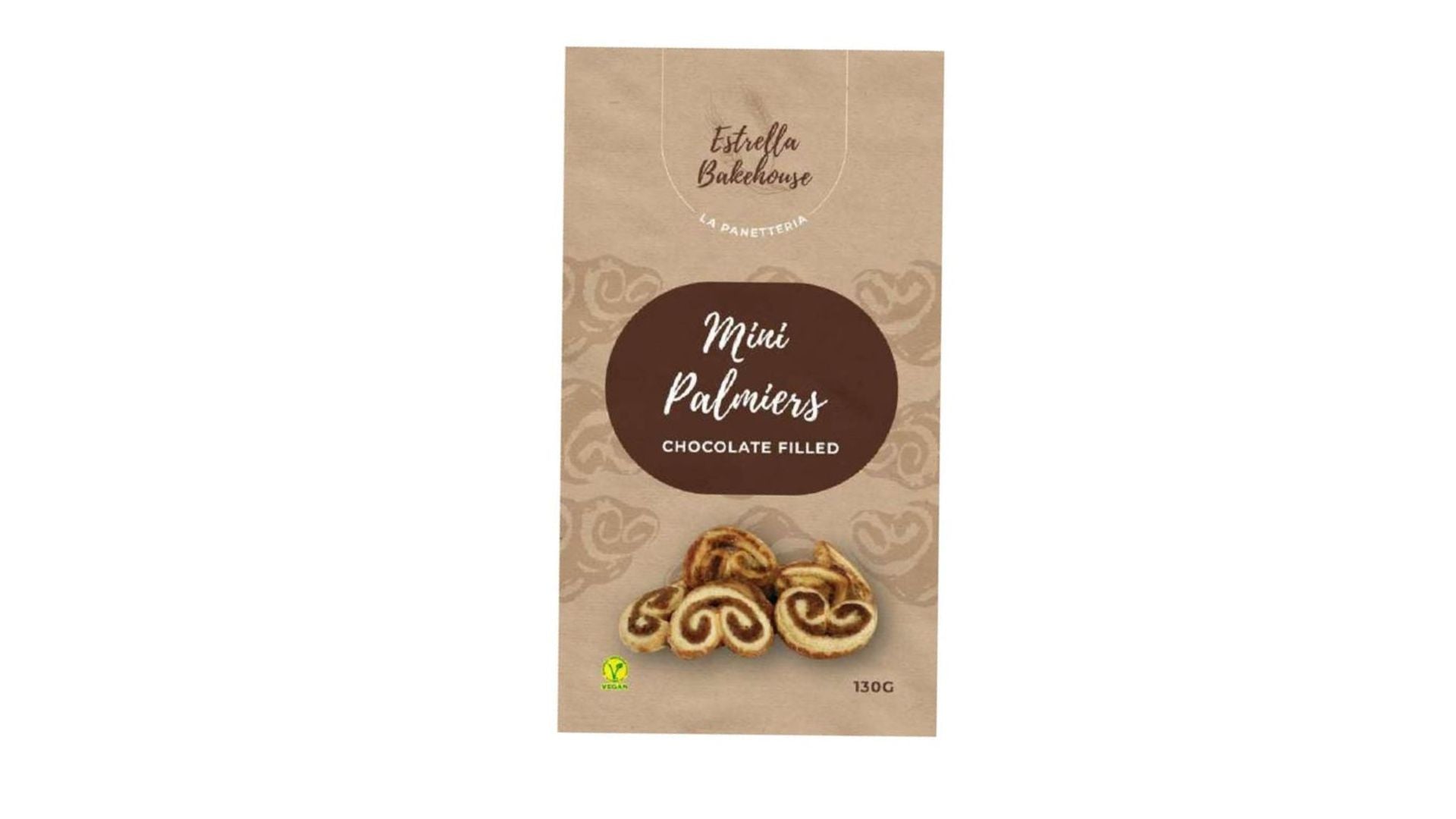 Estrellă Bakehouse Mini Palmiers Cocoa Filled 130g