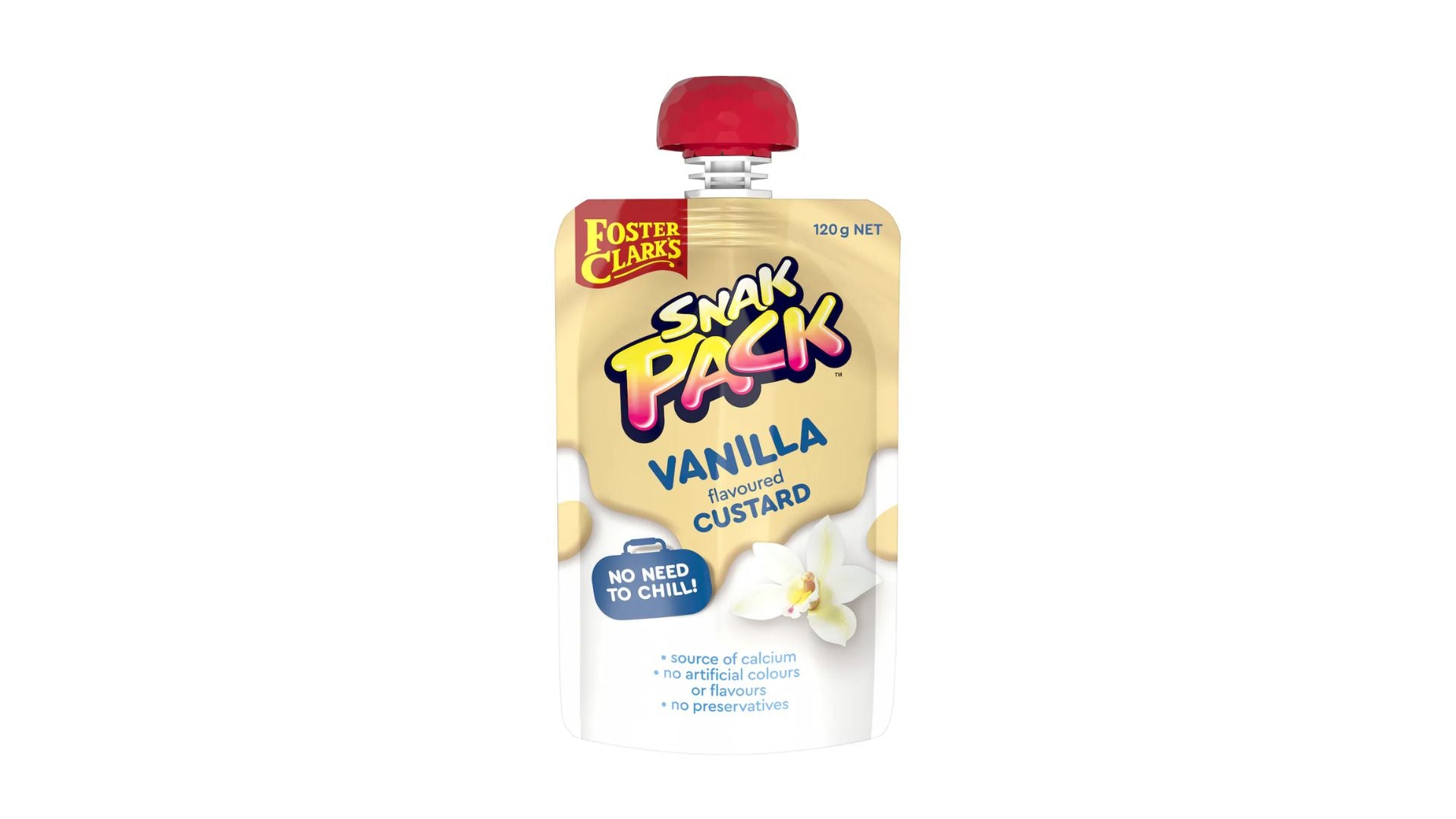 Foster Clark's Snak Pack Pouch Vanilla Custard 120g