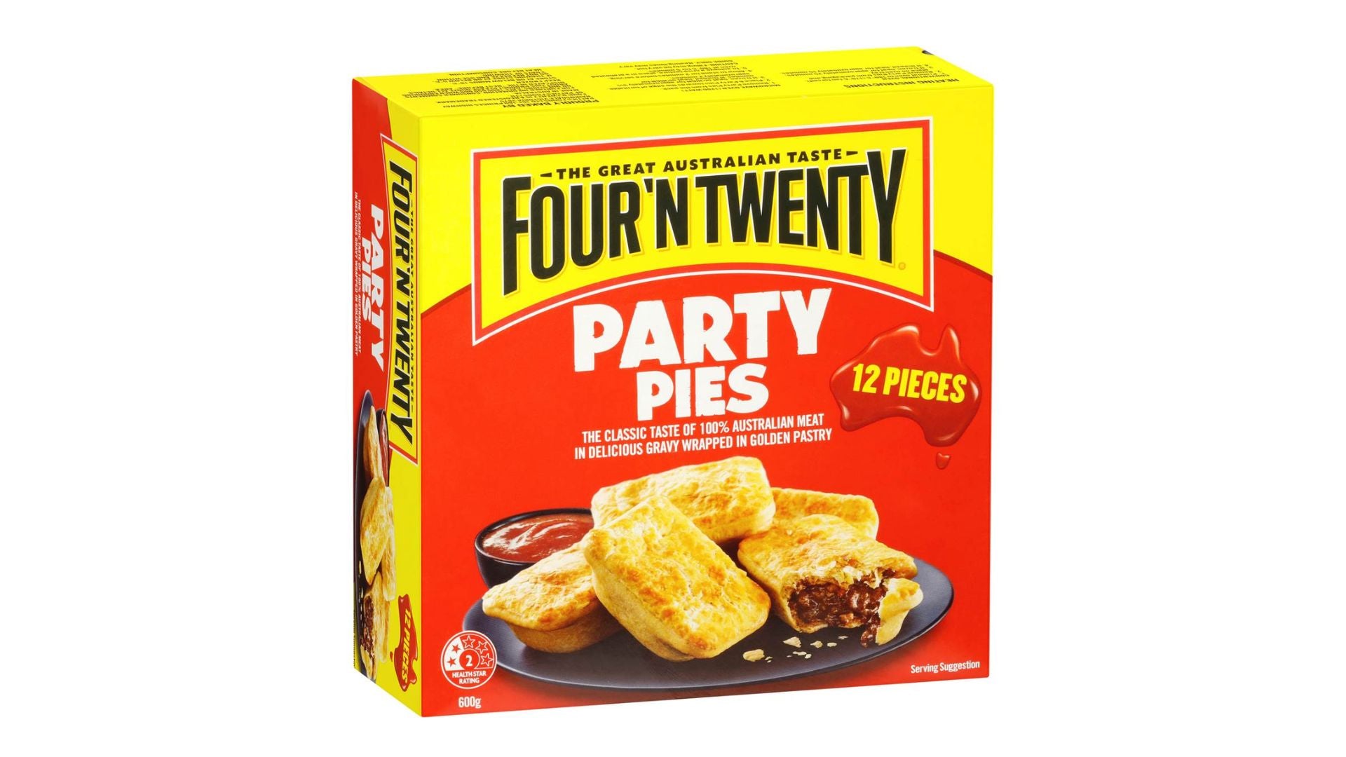 Four 'N Twenty Party Pies 12pk 600g