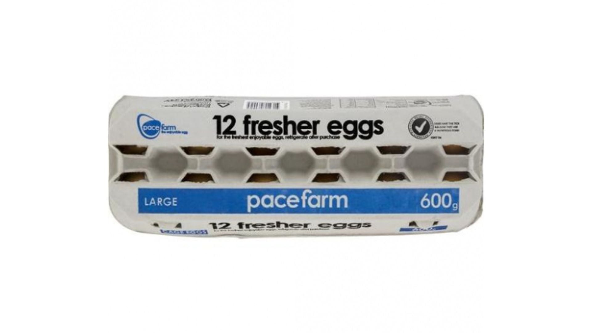 Pace Farm Fresher Eggs Large 600g 12pk