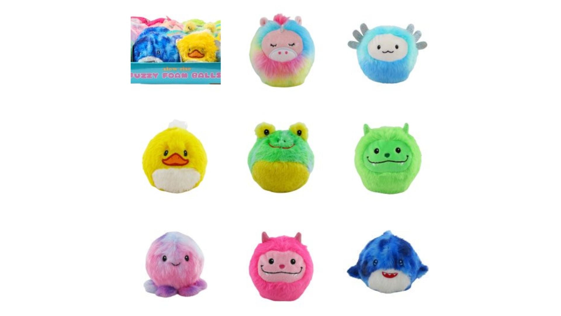 Fuzzy Foam Balls 4" Slow Rise Series 1