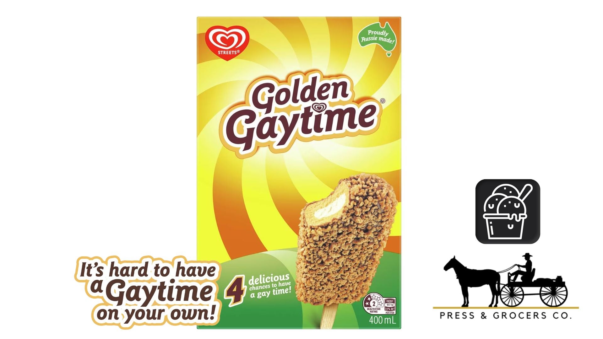 Golden Gaytime Original 4pk 400ml