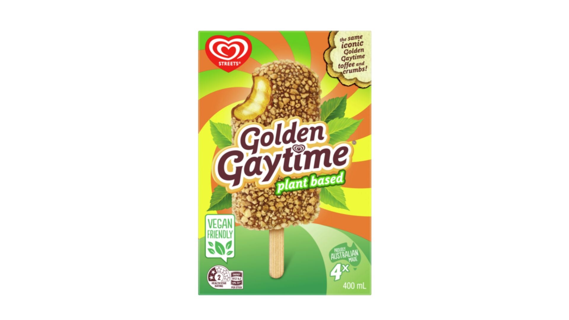 Golden Gaytime Original Plant Based 4pk 400ml