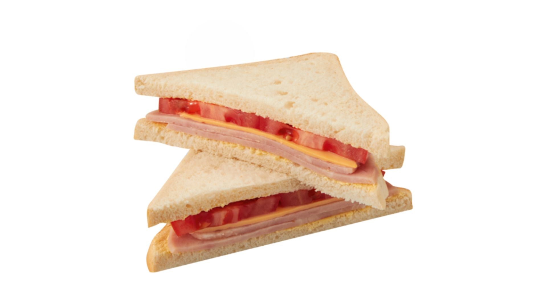 Good Food Fresh Sandwich Ham Cheese Tomato on White